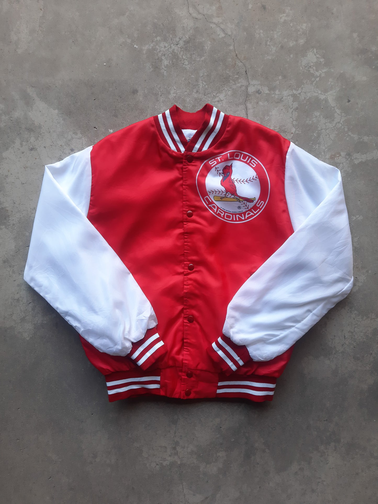 Vintage 80s Chalk Line St. Louis Cardinals Fanimation MLB Varsity Jacket (M)