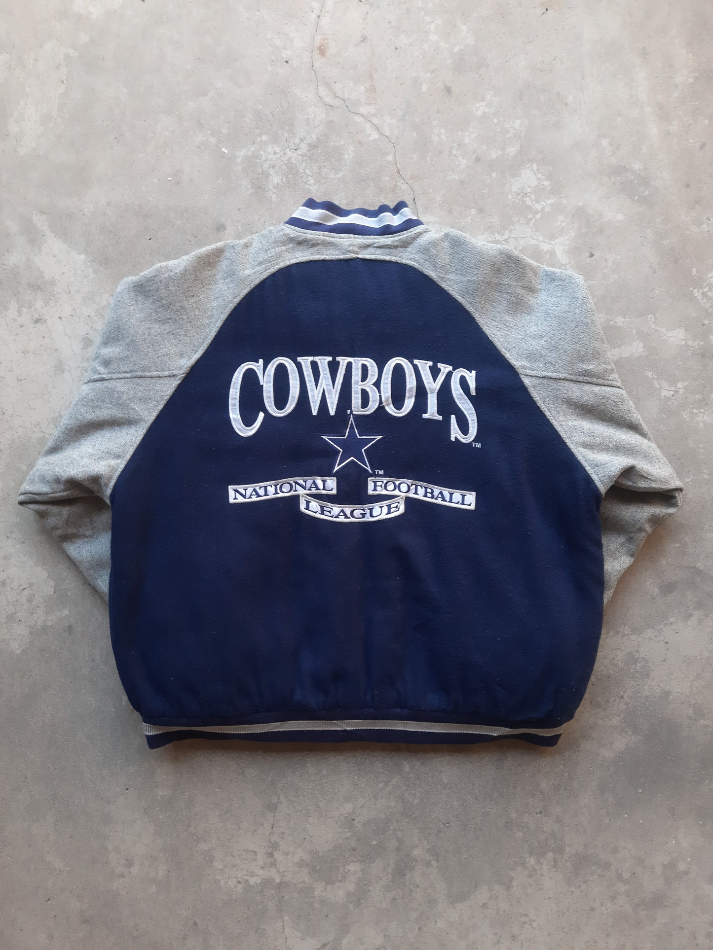 Vintage 90s Logo Athletic Dallas Cowboys NFL Wool Varsity Jacket (L)