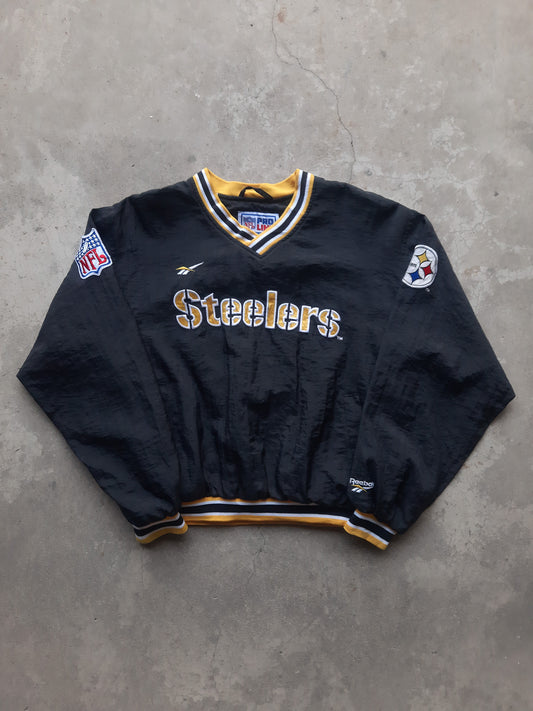 Vintage 90s Reebok Pro Line Pittsburgh Steelers NFL Pullover (S)