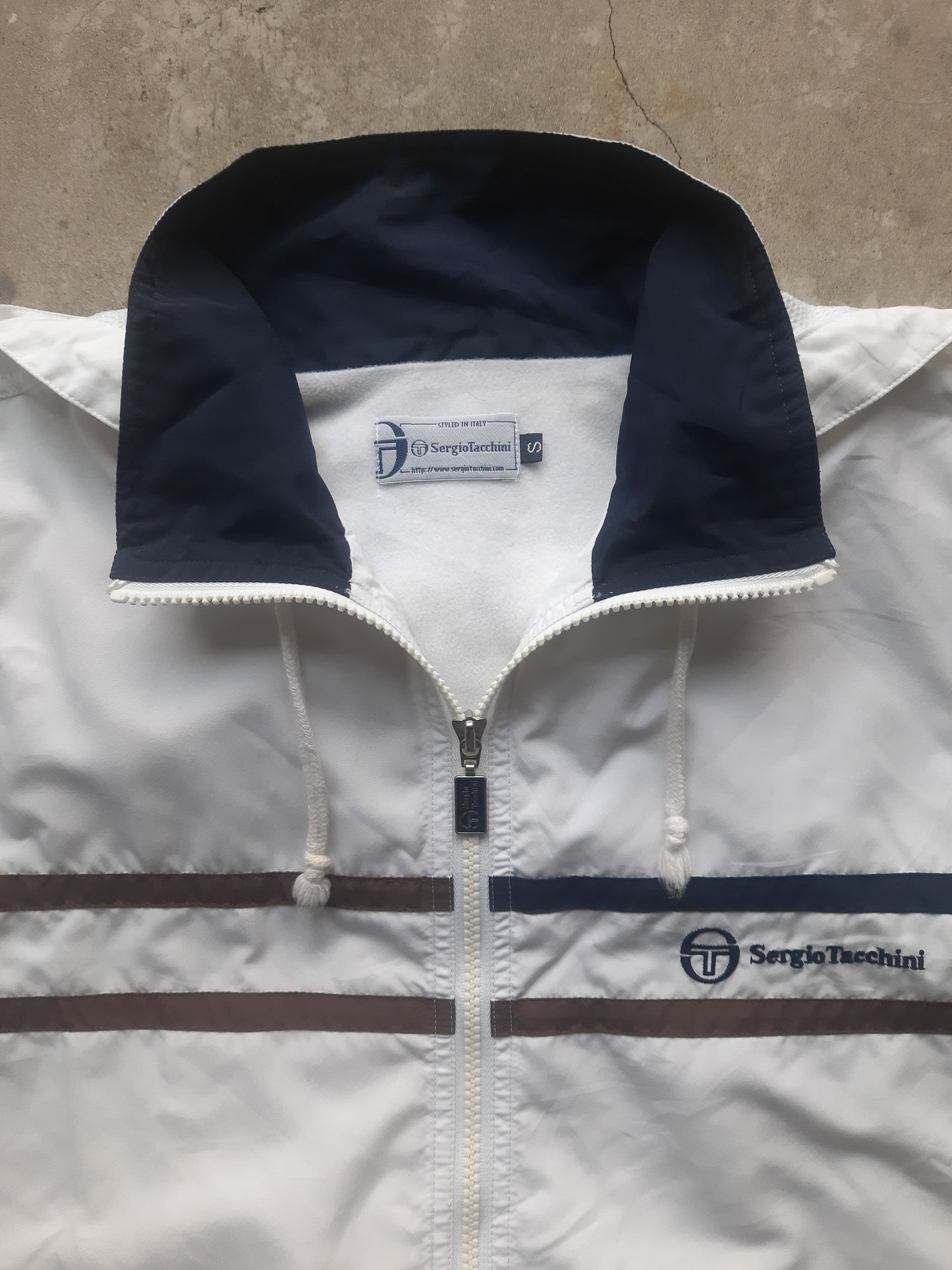 Vintage 00s Sergio Tacchini Hooded Windbreaker (S)