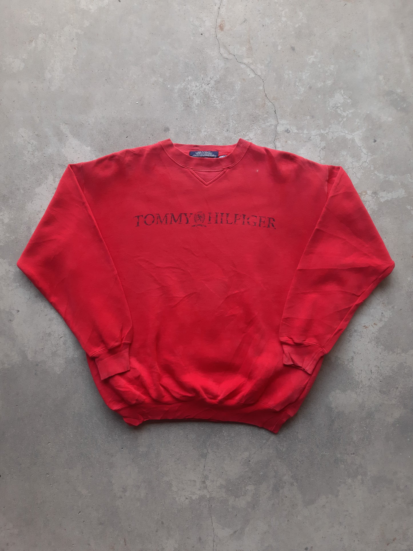 Vintage 90s Tommy Hilfiger Spellout Sweatshirt (XL)