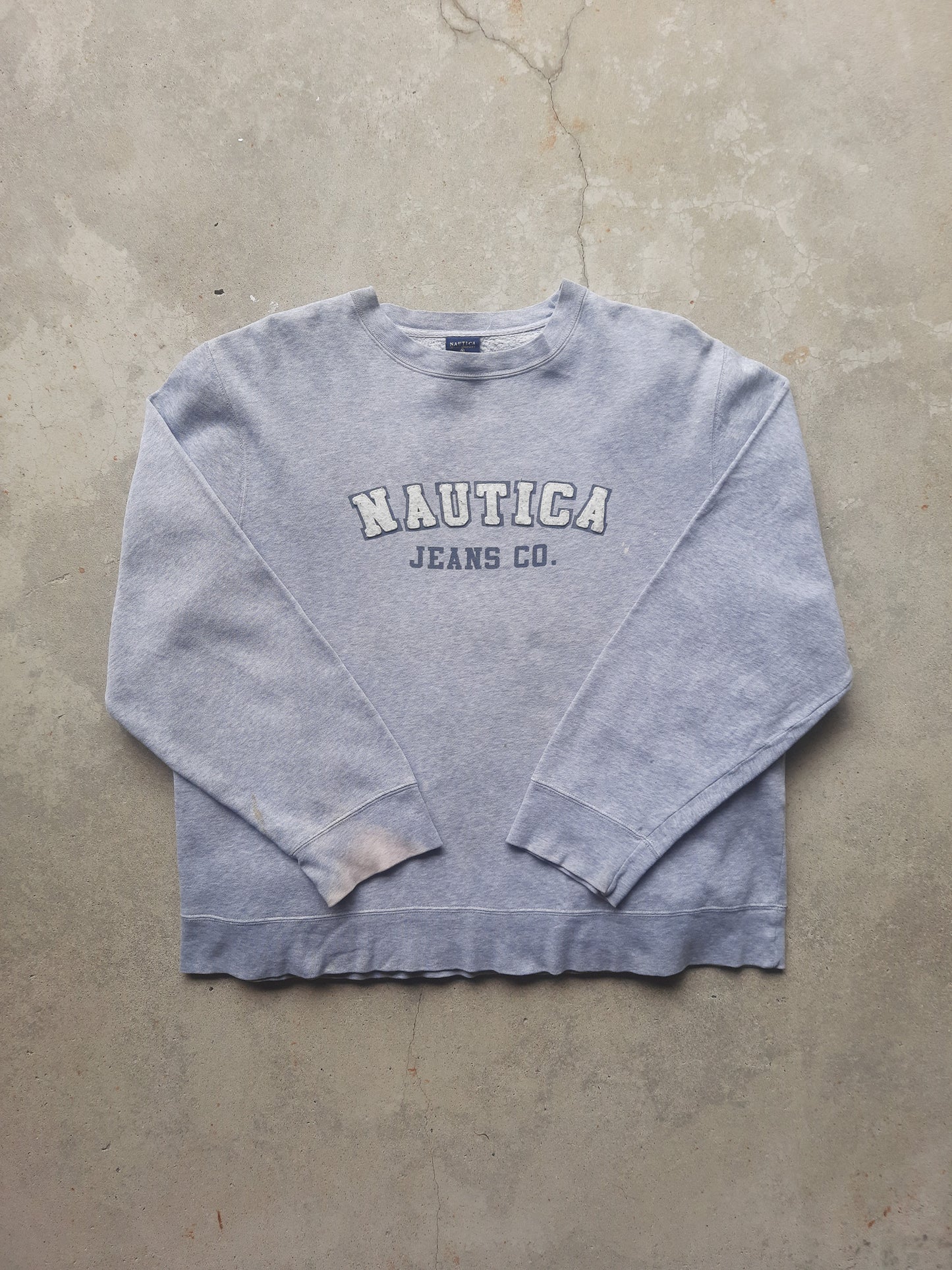 Vintage 90s Nautica Jeans Spellout Sweatshirt (L)