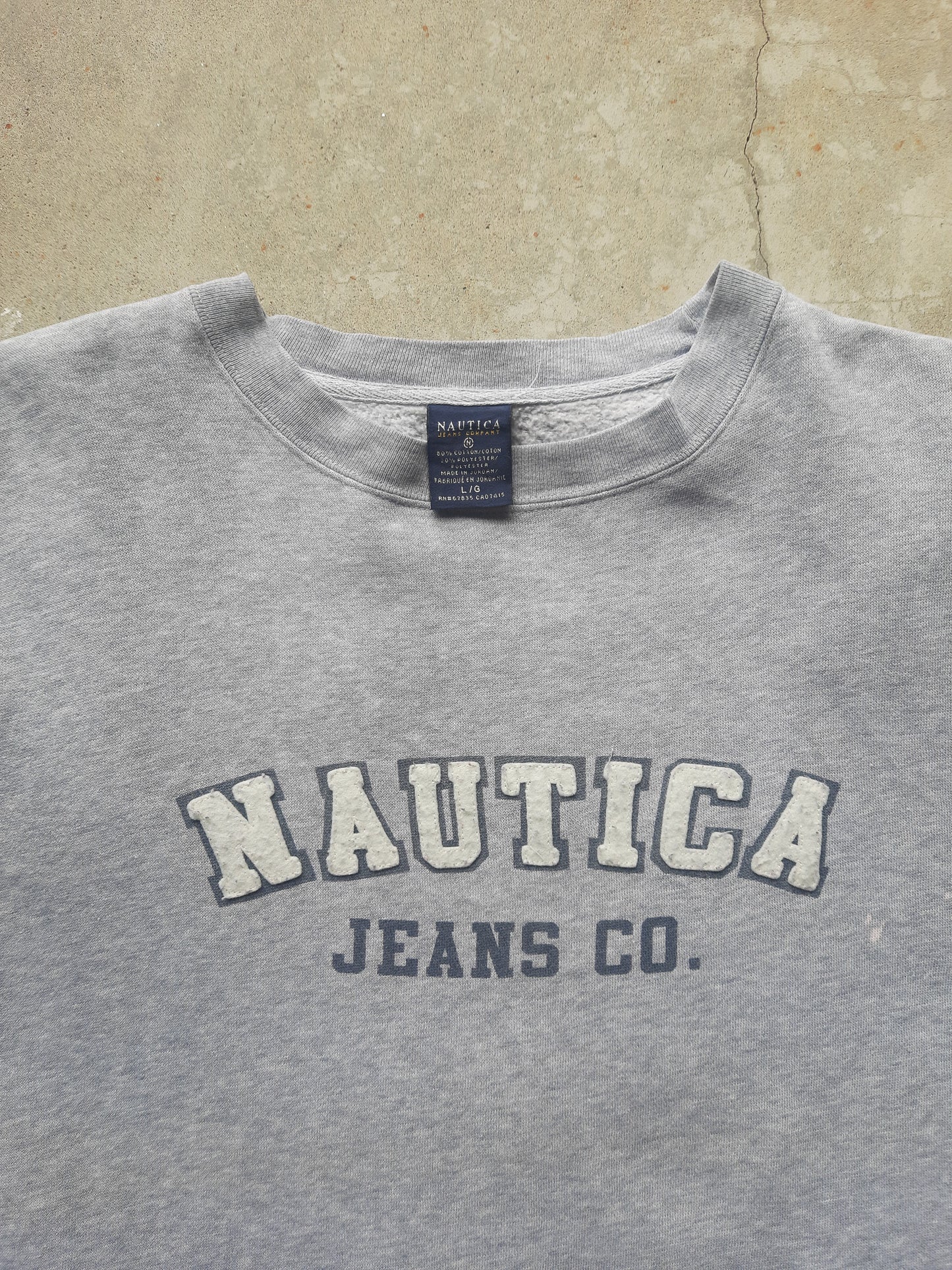 Vintage 90s Nautica Jeans Spellout Sweatshirt (L)