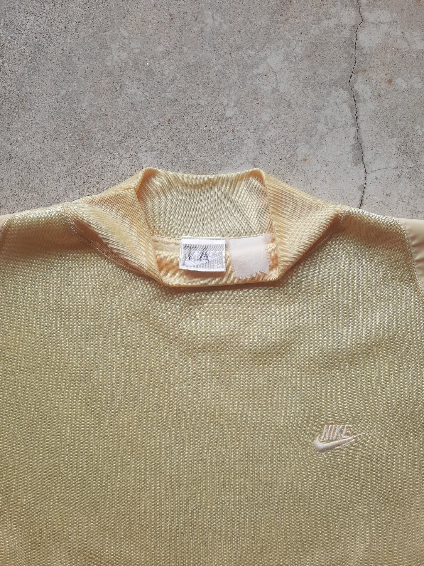 Vintage 80s Nike Mock Neck Small Embroidered Logo Sweatshirt (M)