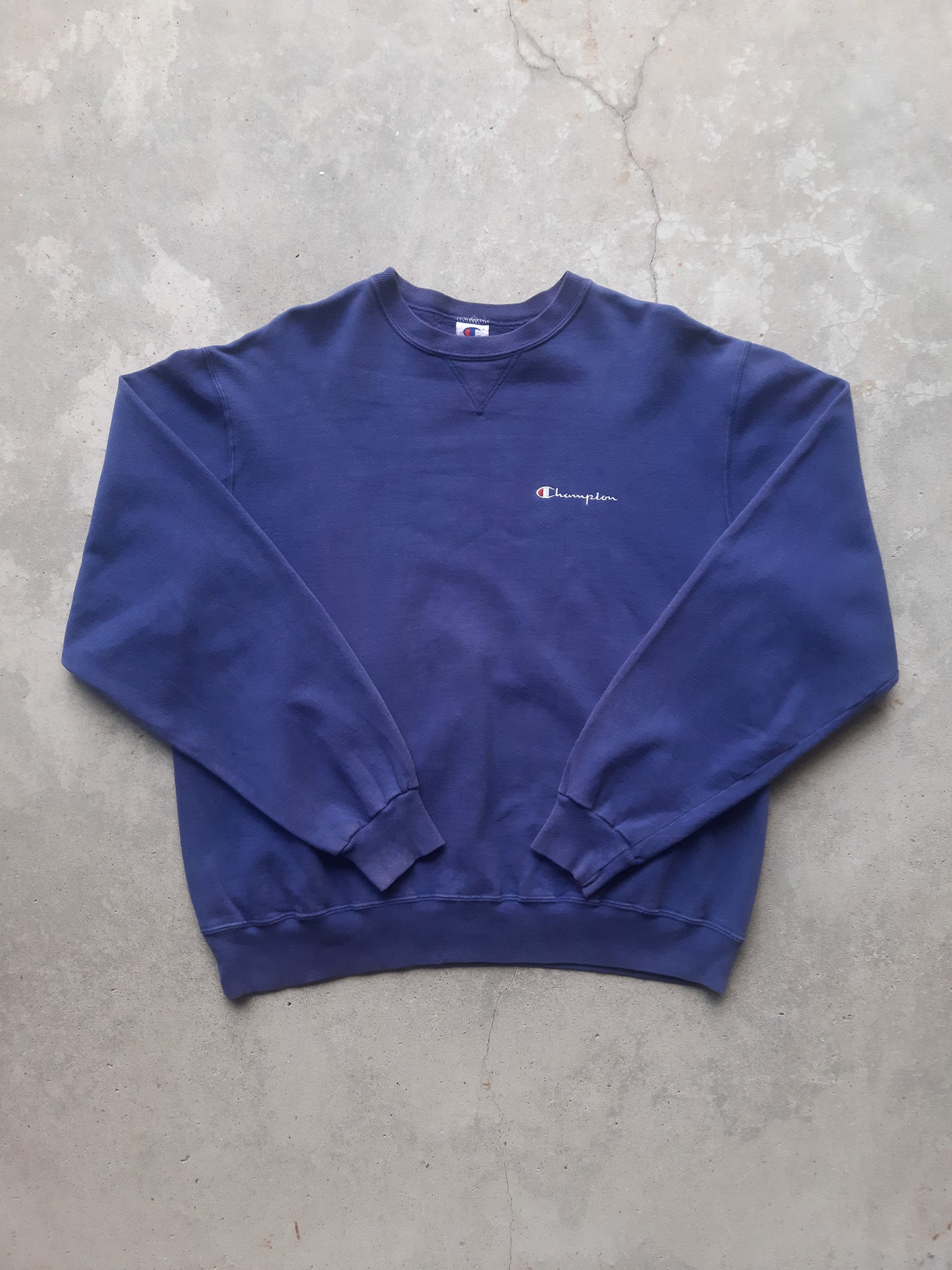 Vintage 90s Champion Embroidered Logo Blank Sweatshirt (XL)