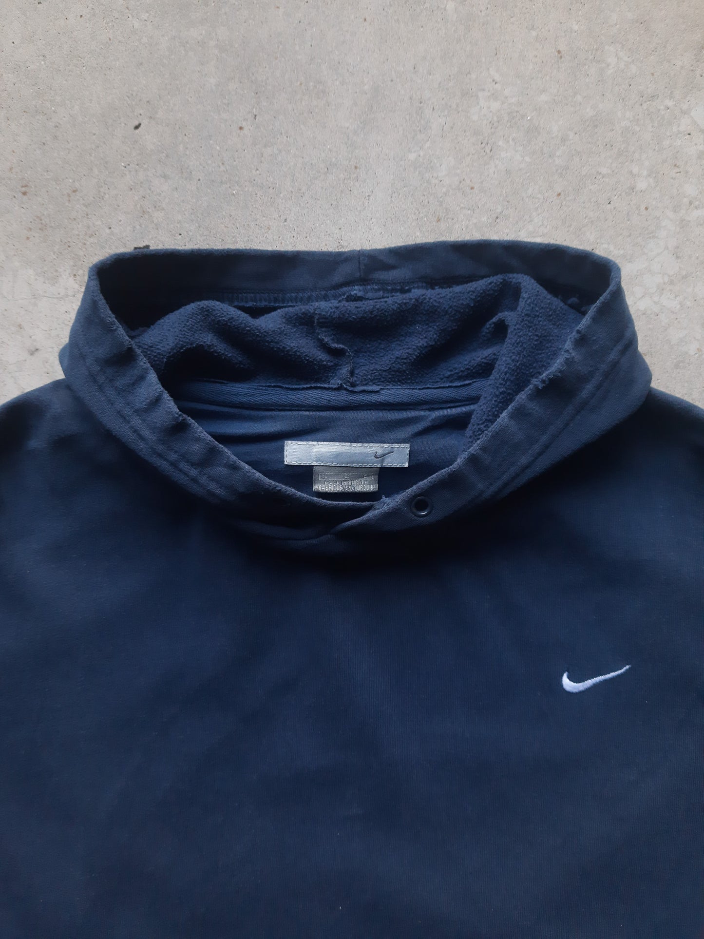 Vintage 00s Nike Embroidered Small Swoosh Hoodie (L)