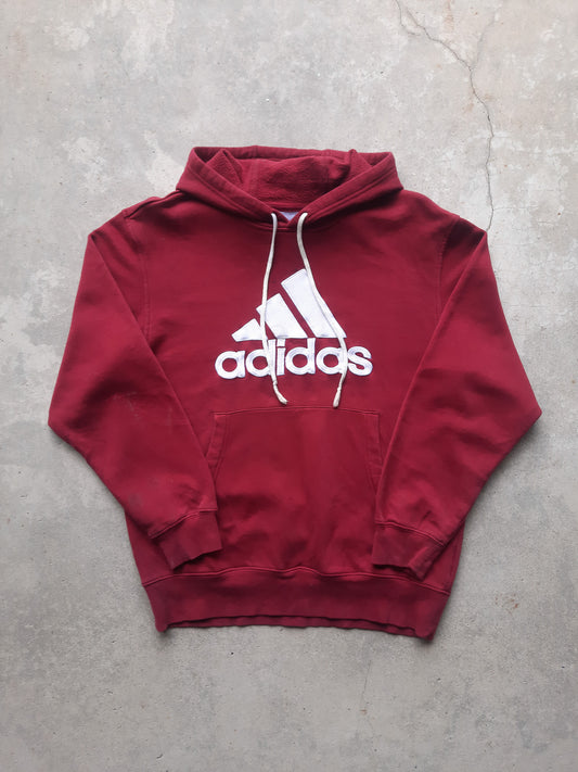 Vintage 2005 Adidas Large Embroidered Logo Hooded Sweatshirt (S)