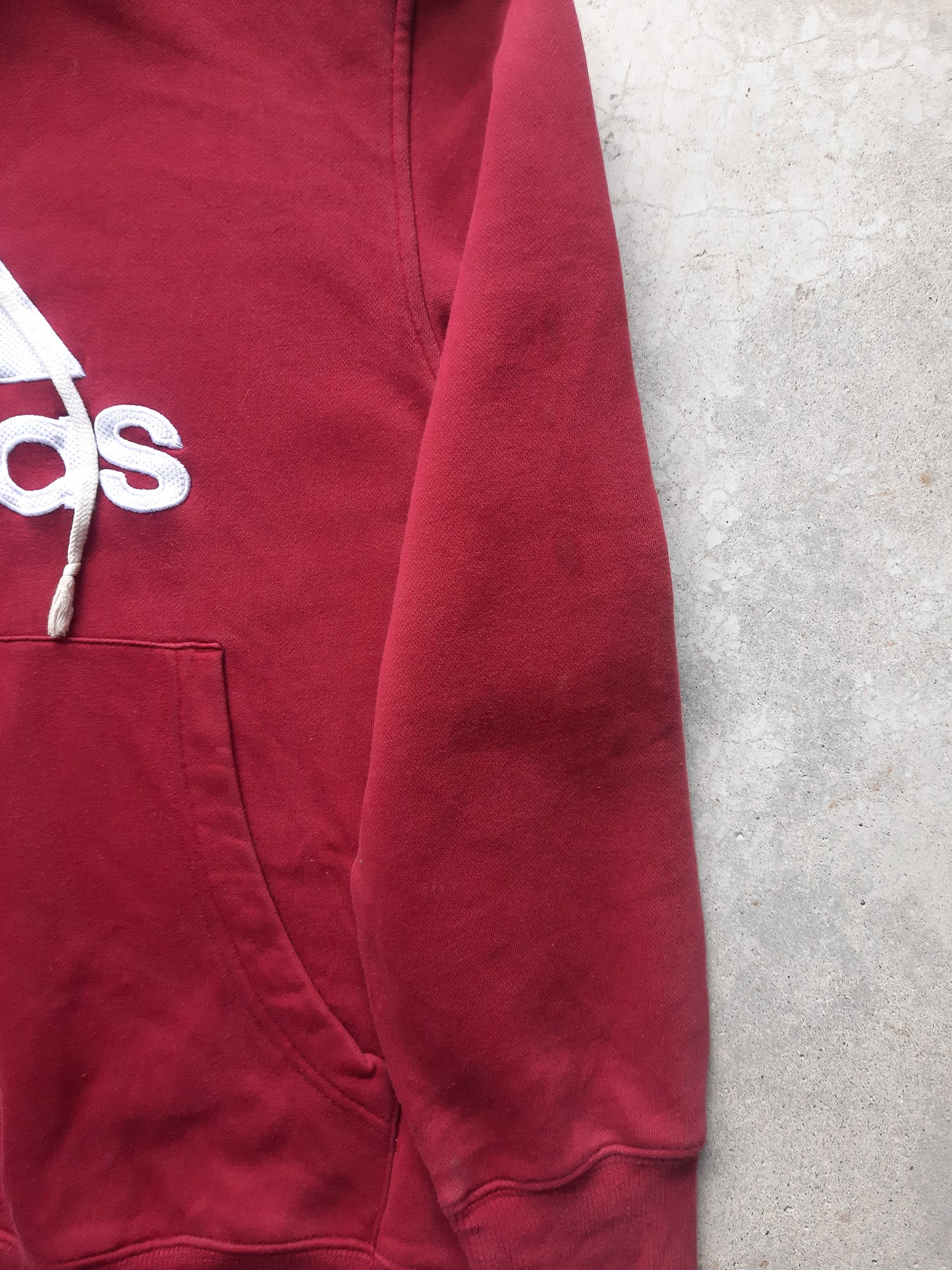 Vintage 2005 Adidas Large Embroidered Logo Hooded Sweatshirt (S)