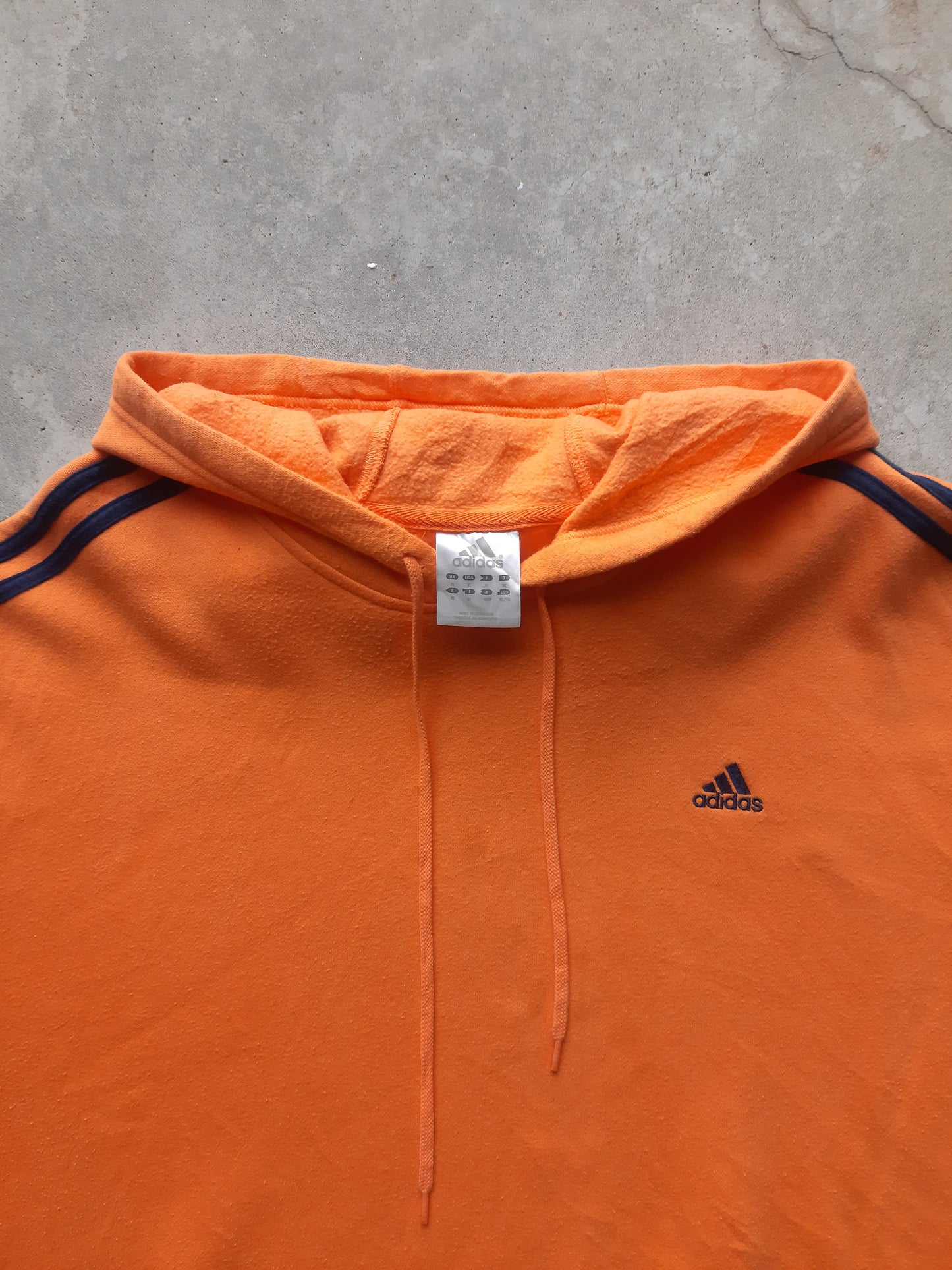 Vintage 2004 Adidas Embroidered Logo Hooded Sweatshirt (XL)