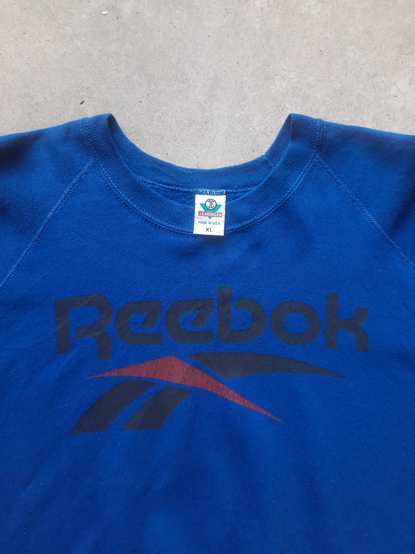 Vintage 90s Reebok Large Logo Spellout Bootleg Sweatshirt (XL)