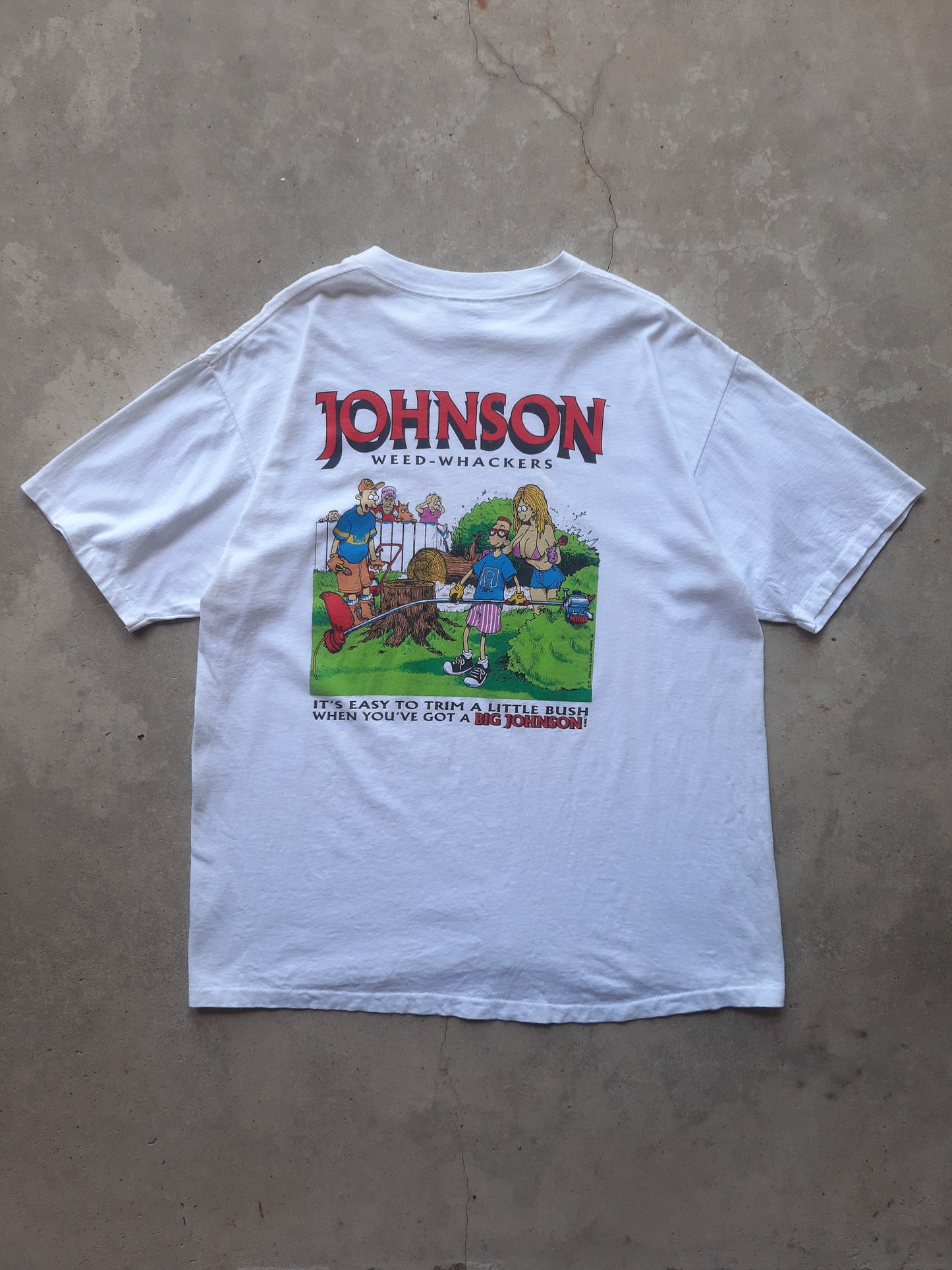 Vintage 90's Big Johnson Weed-Whackers T-Shirt (XL)