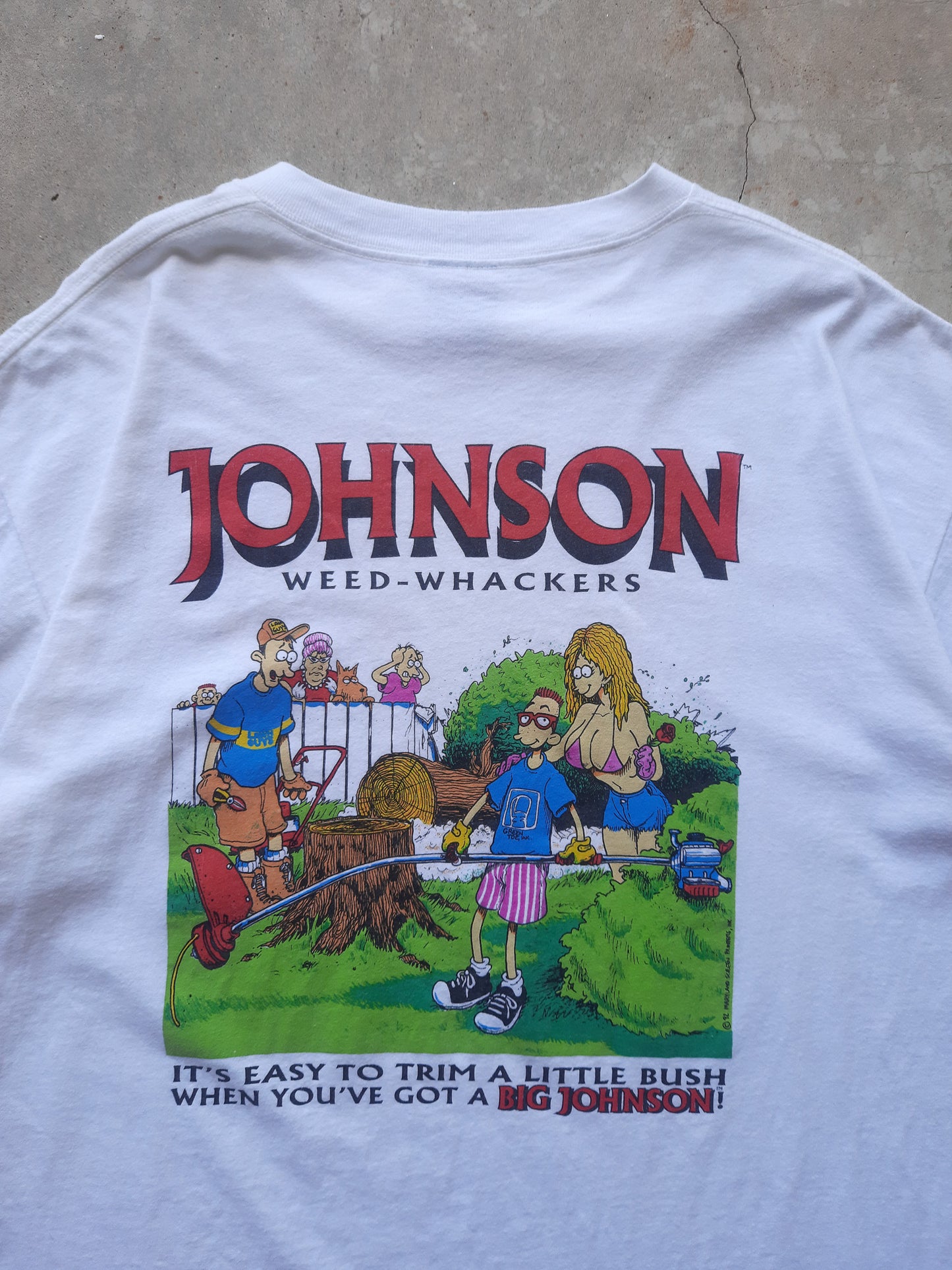 Vintage 90's Big Johnson Weed-Whackers T-Shirt (XL)