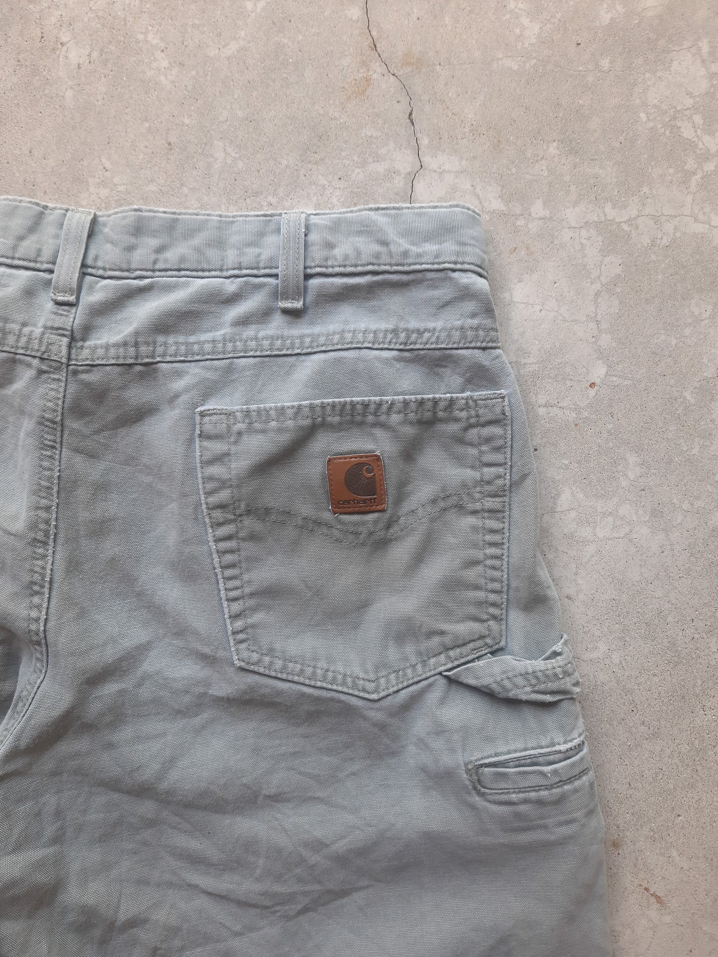 Vintage 00s Carhartt Carpenter Canvas Workwear Shorts (34)