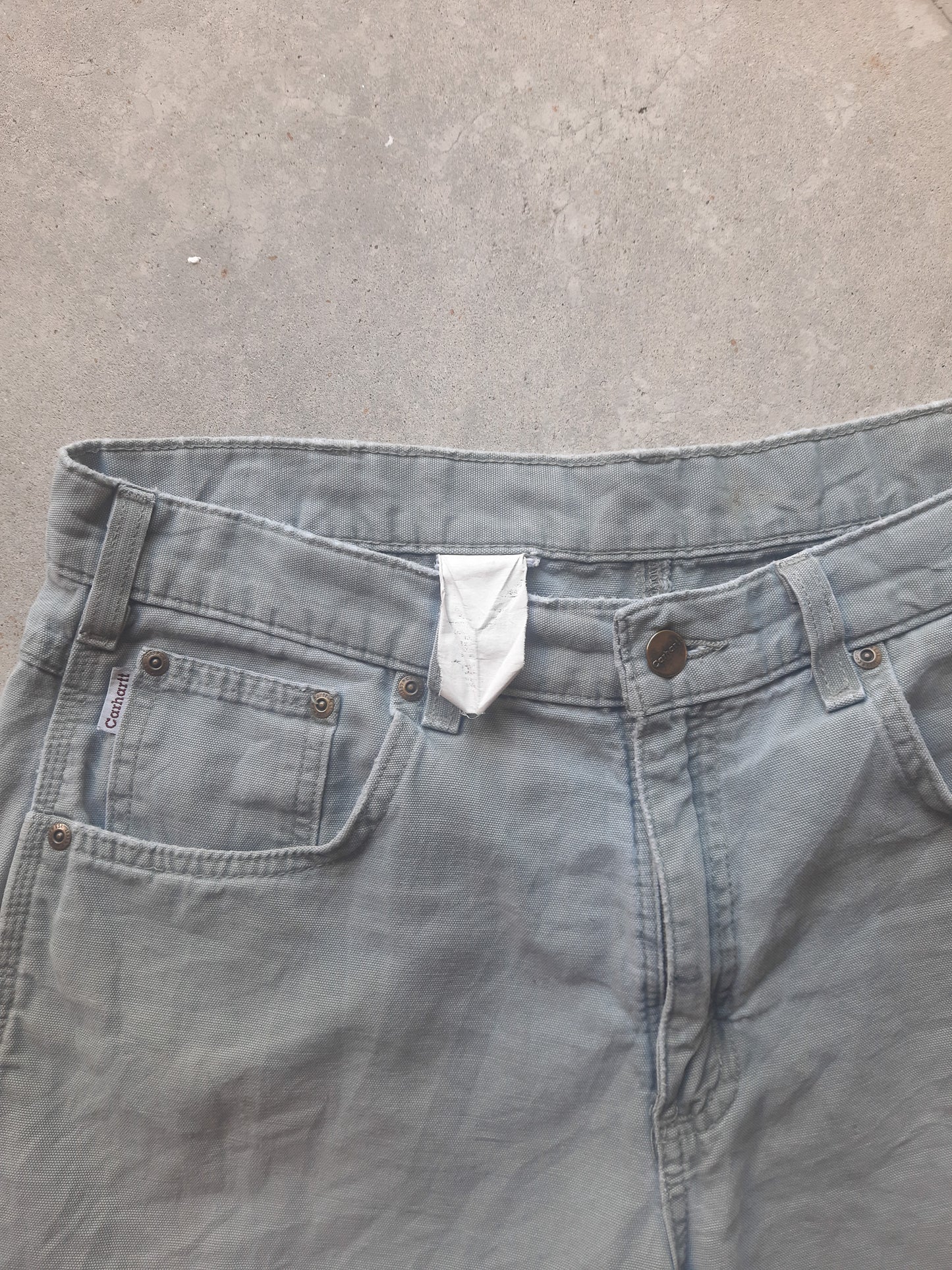 Vintage 00s Carhartt Carpenter Canvas Workwear Shorts (34)