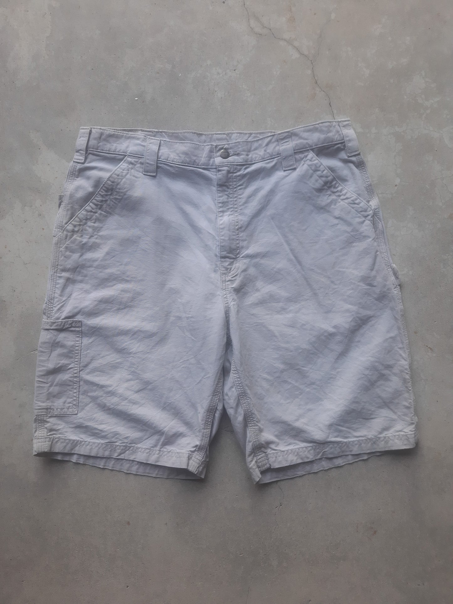 Preloved Carhartt B147 Original Fit Carpenter Canvas Workwear Shorts (37)