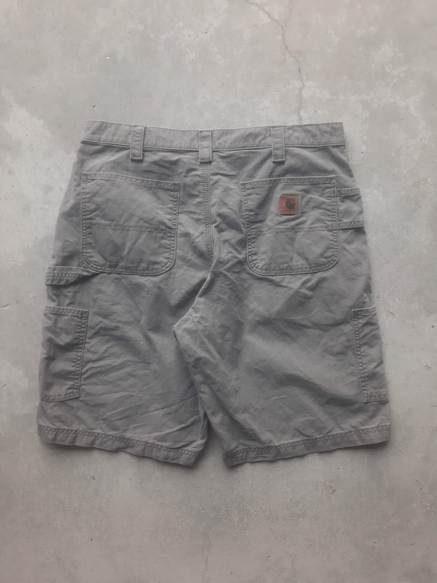 Preloved Carhartt B147 Original Fit Carpenter Canvas Workwear Shorts (35)