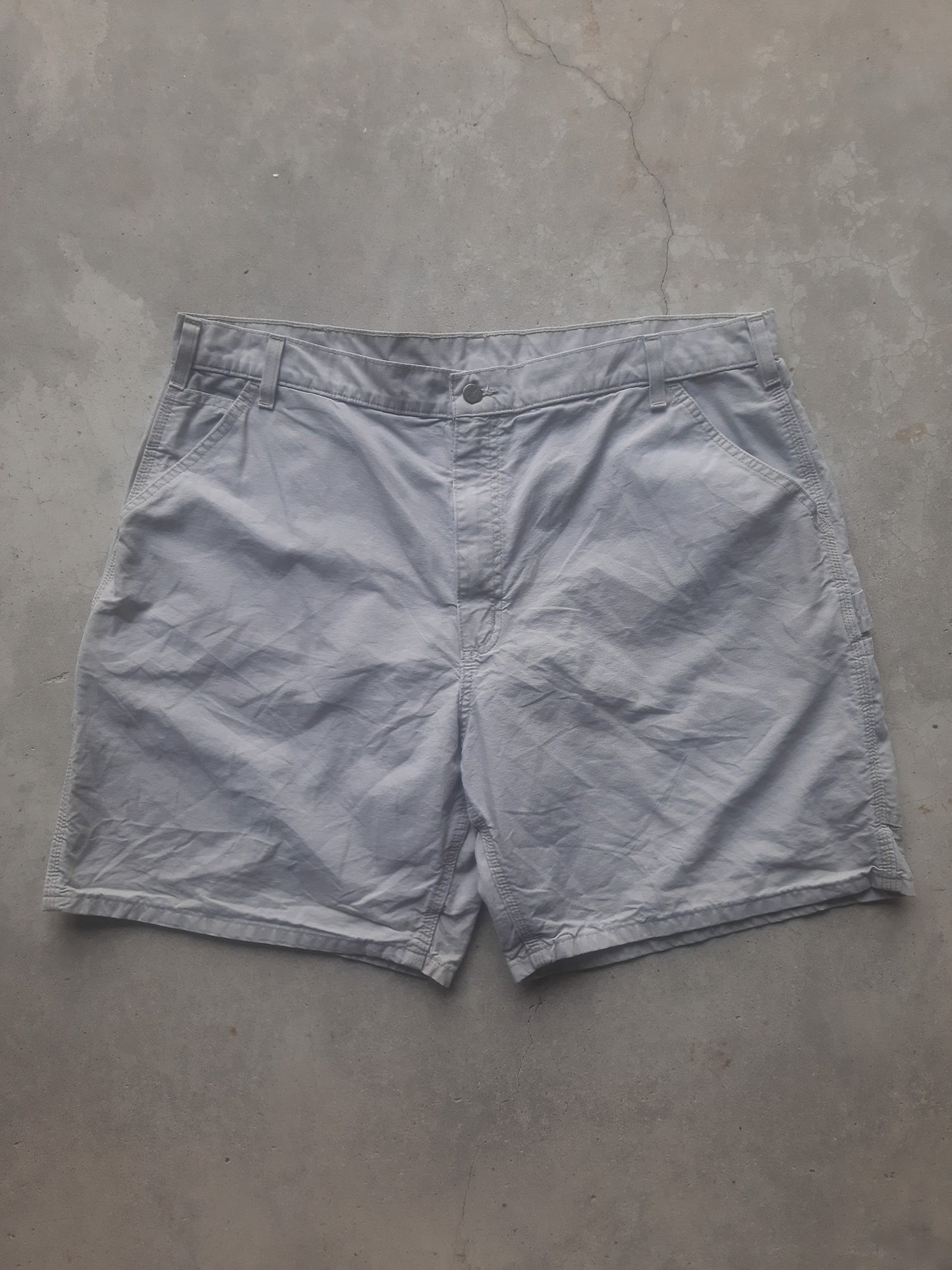 Vintage 00s Carhartt B144 Carpenter Canvas Workwear Shorts (41)