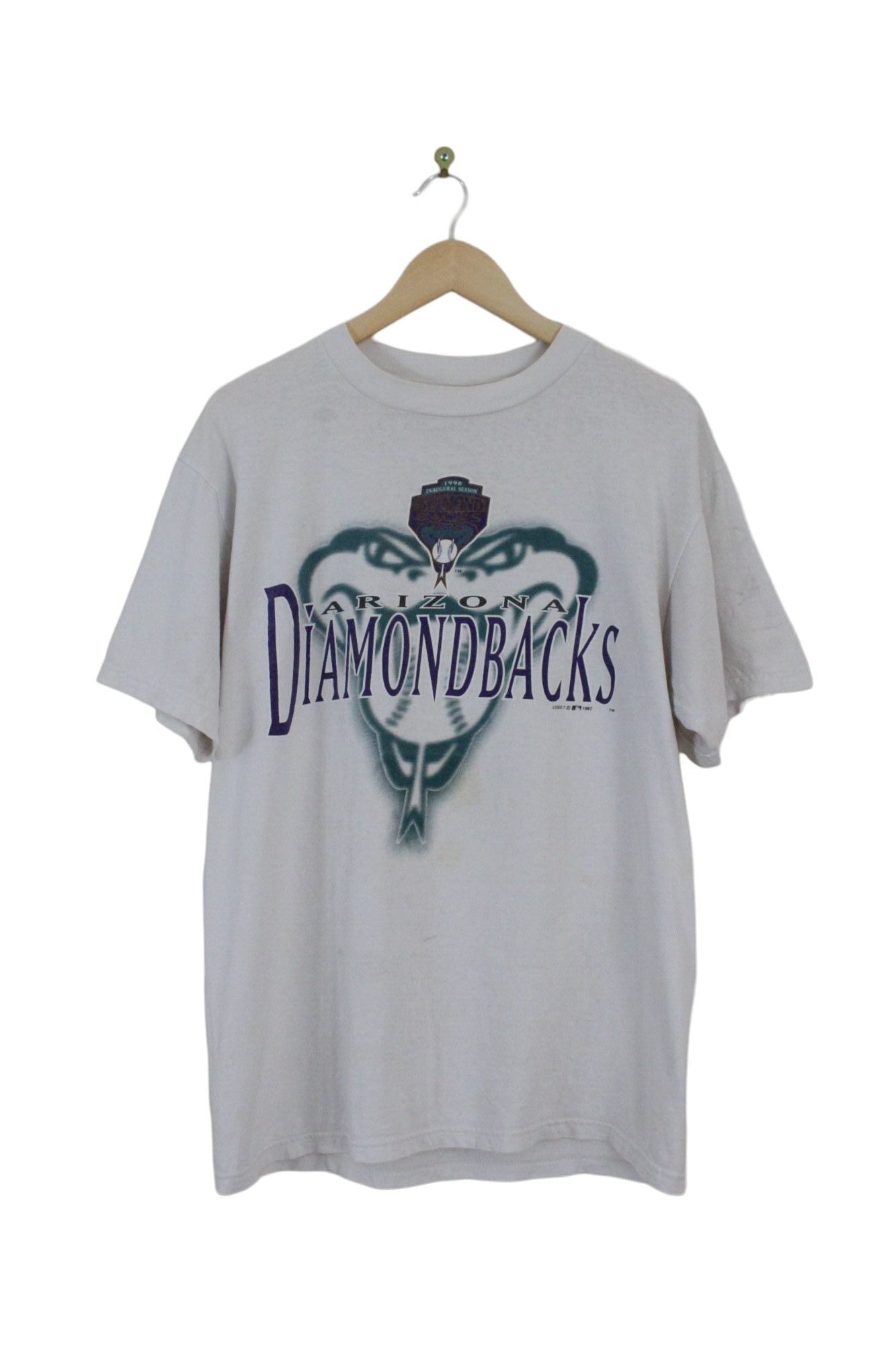 Vintage 1997 Logo 7 Arizona Diamondbacks MLB T-Shirt (L)