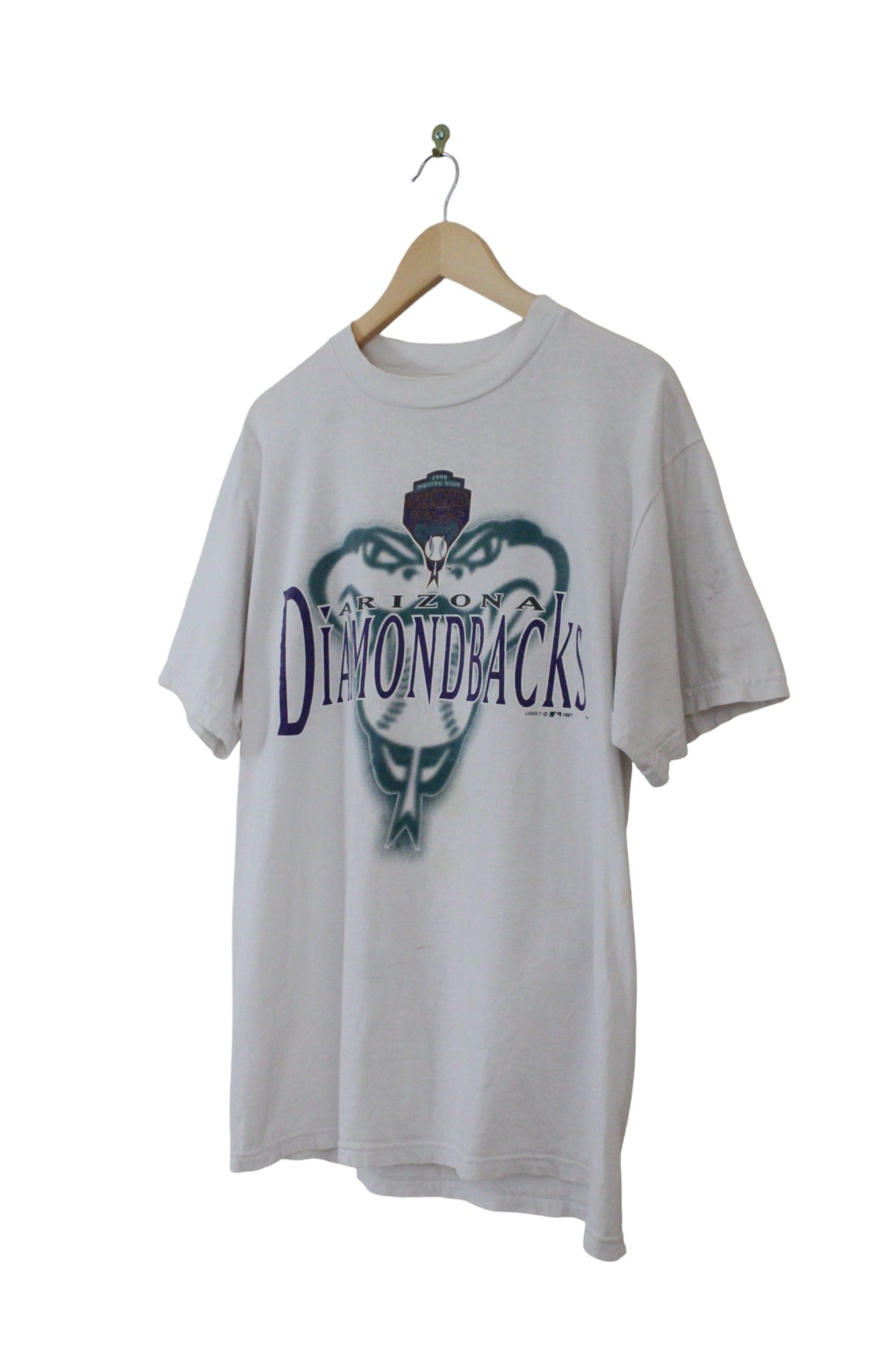 Vintage 1997 Logo 7 Arizona Diamondbacks MLB T-Shirt (L)