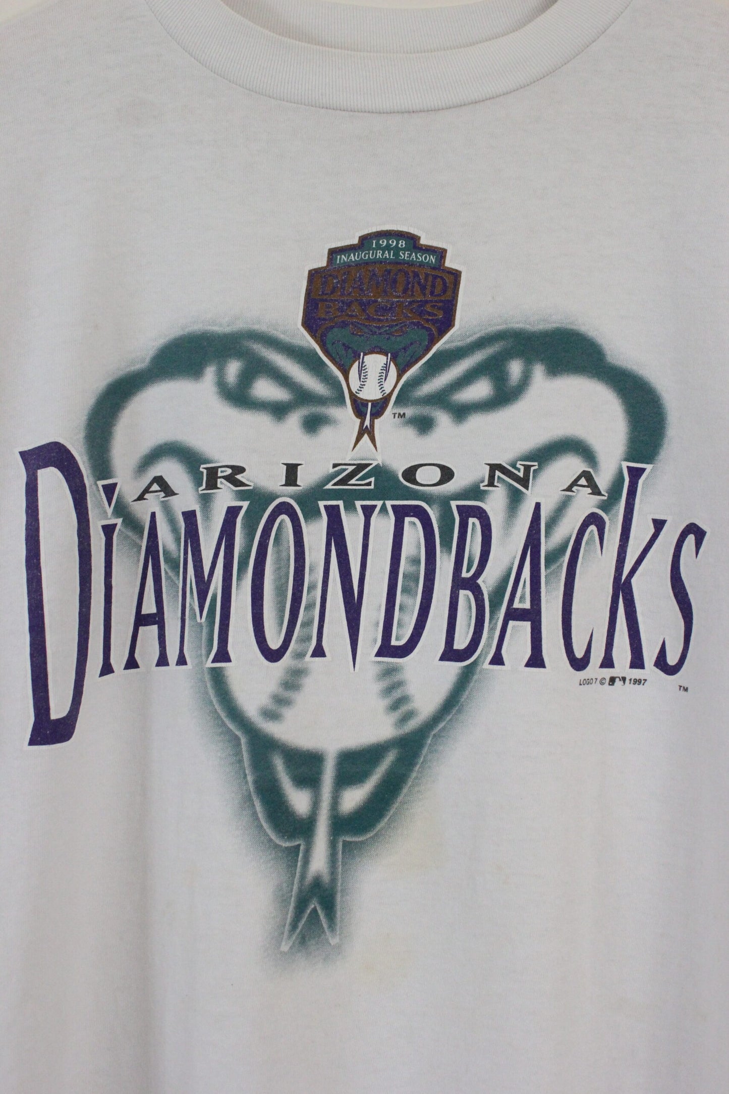 Vintage 1997 Logo 7 Arizona Diamondbacks MLB T-Shirt (L)