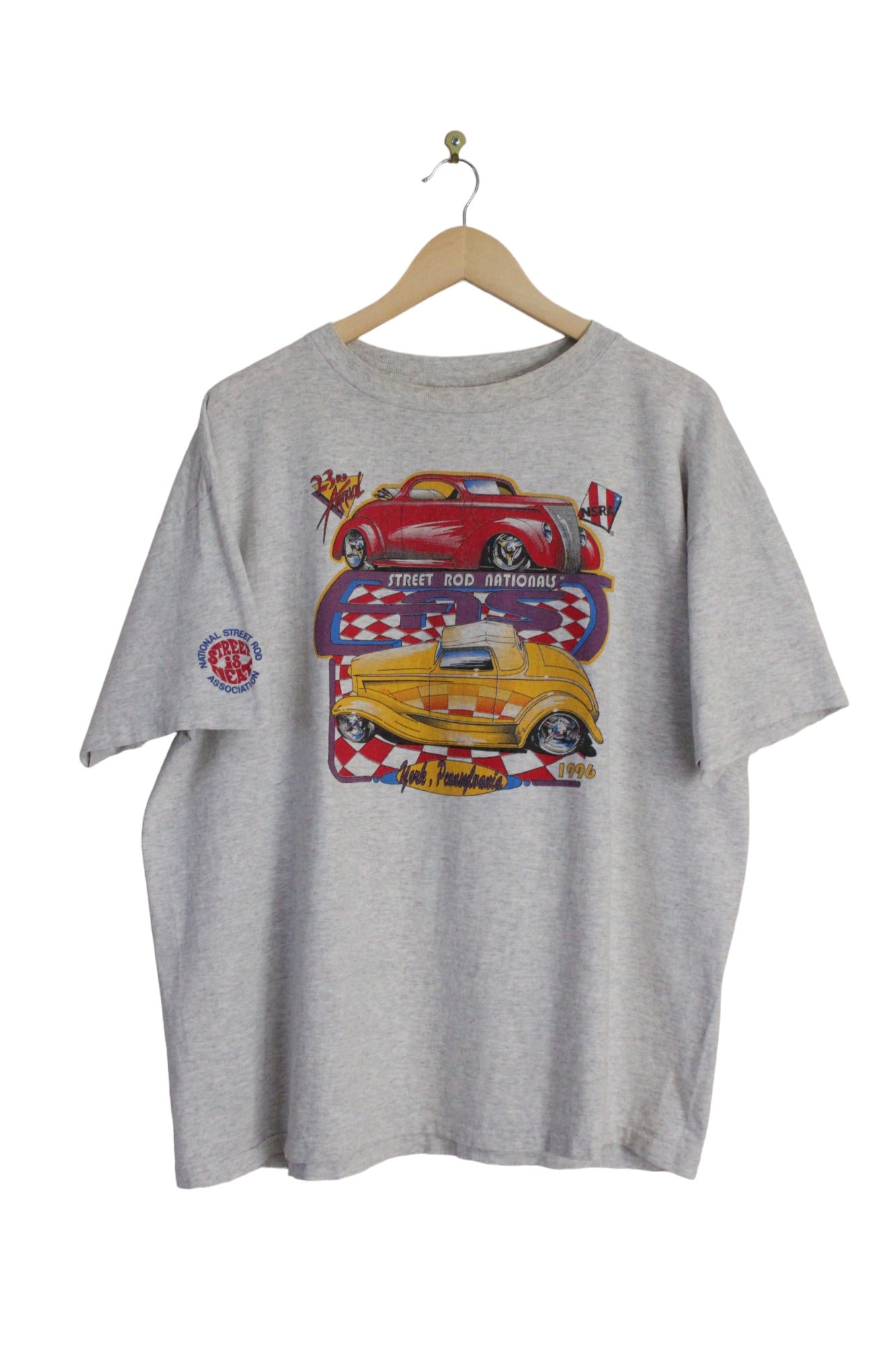 Vintage 1996 NSRA 23rd Annual Street Rod Nationals T-Shirt (XL)