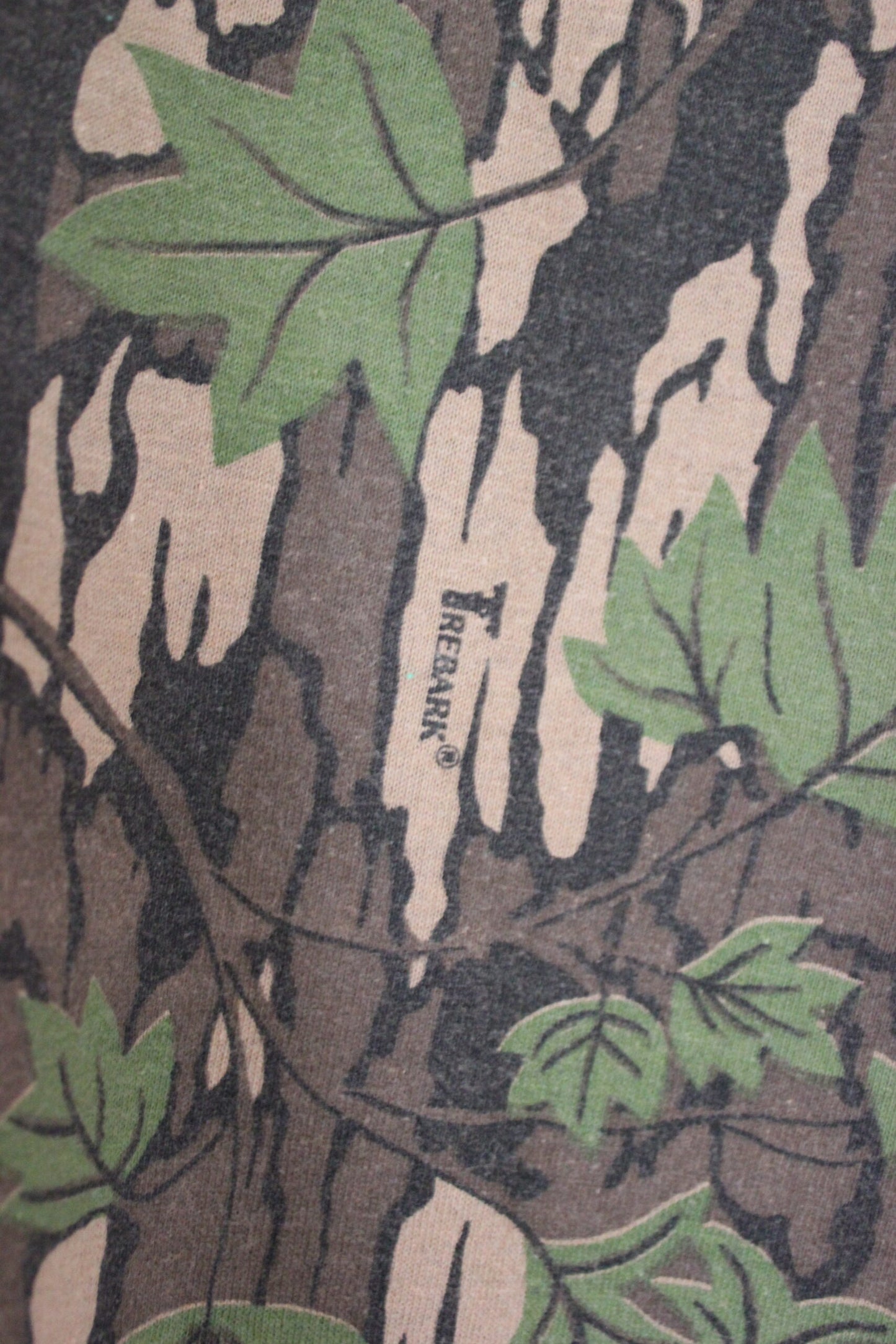 Vintage 90s Trebark Camo Print Single Stitch T-Shirt (M)