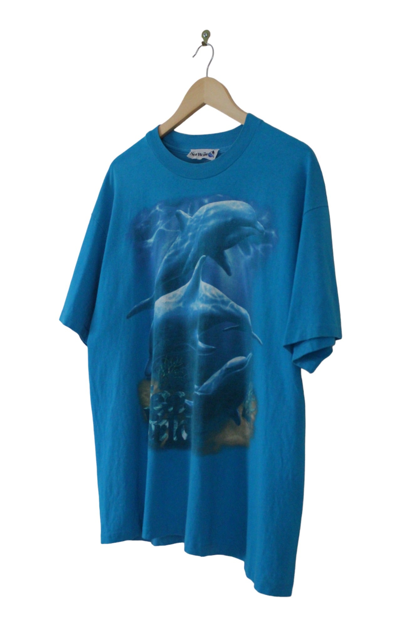 Vintage 90s Sea World Dolphin T-Shirt (XL)