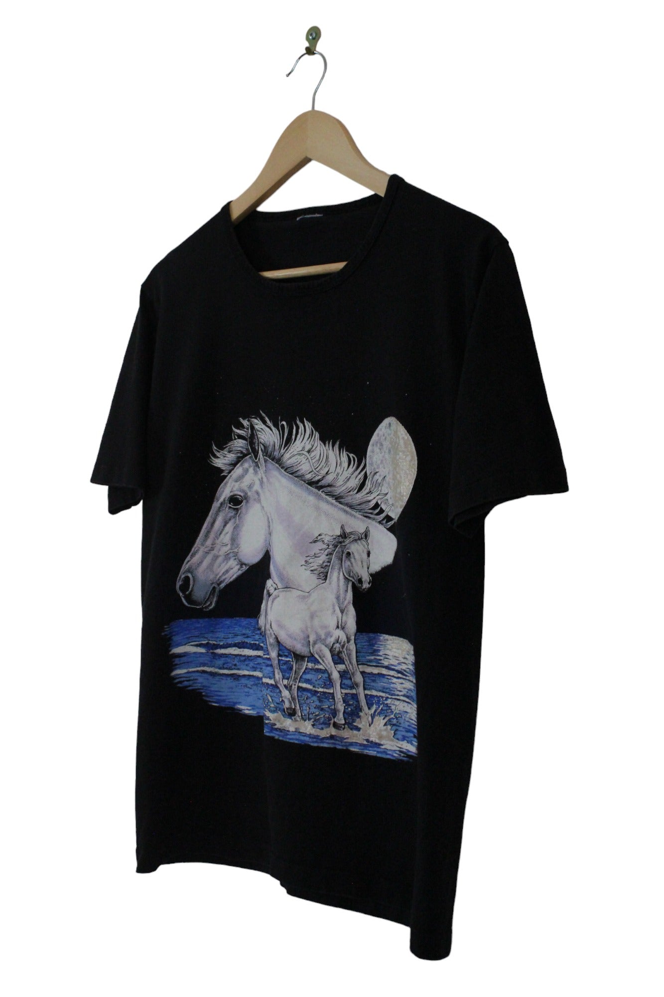 Vintage 90s White Horse Full Moon T-Shirt (M/S)