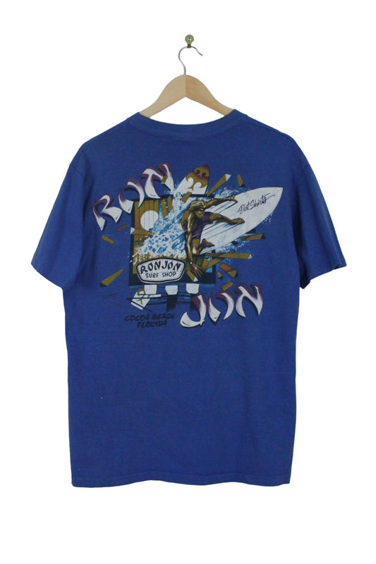 Vintage 90s Ron Jon Surf Shop Dirt Shirts Pocket T-Shirt (L)