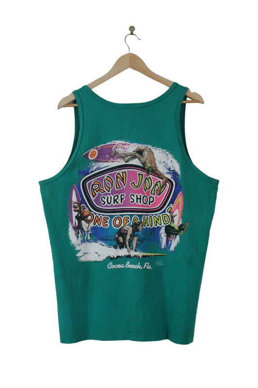 Vintage 1990 Ron Jon Surf Club Dirt Shirts Singlet (XL)