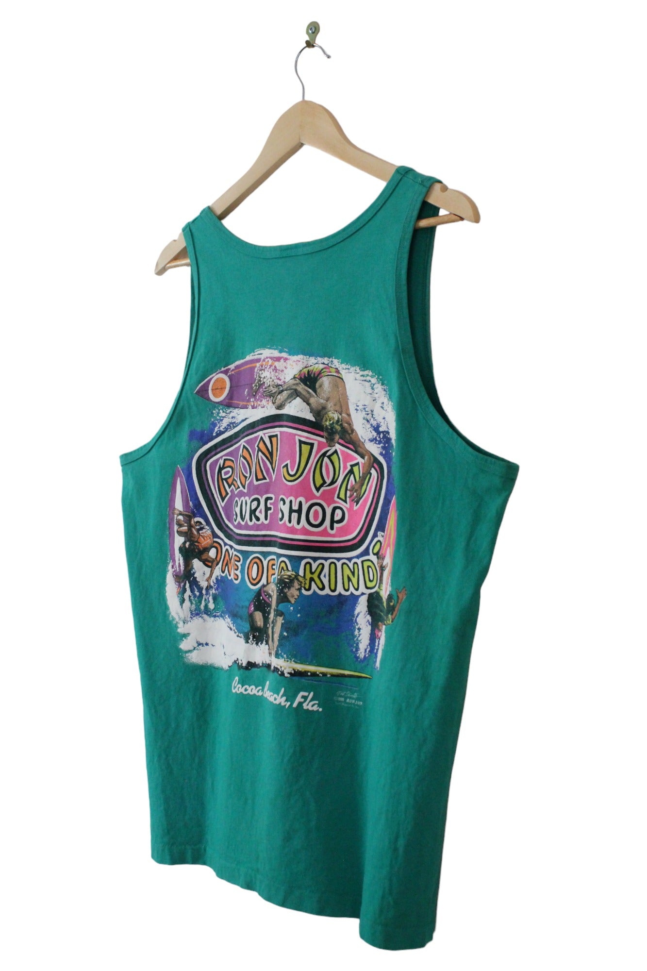 Vintage 1990 Ron Jon Surf Club Dirt Shirts Singlet (XL)