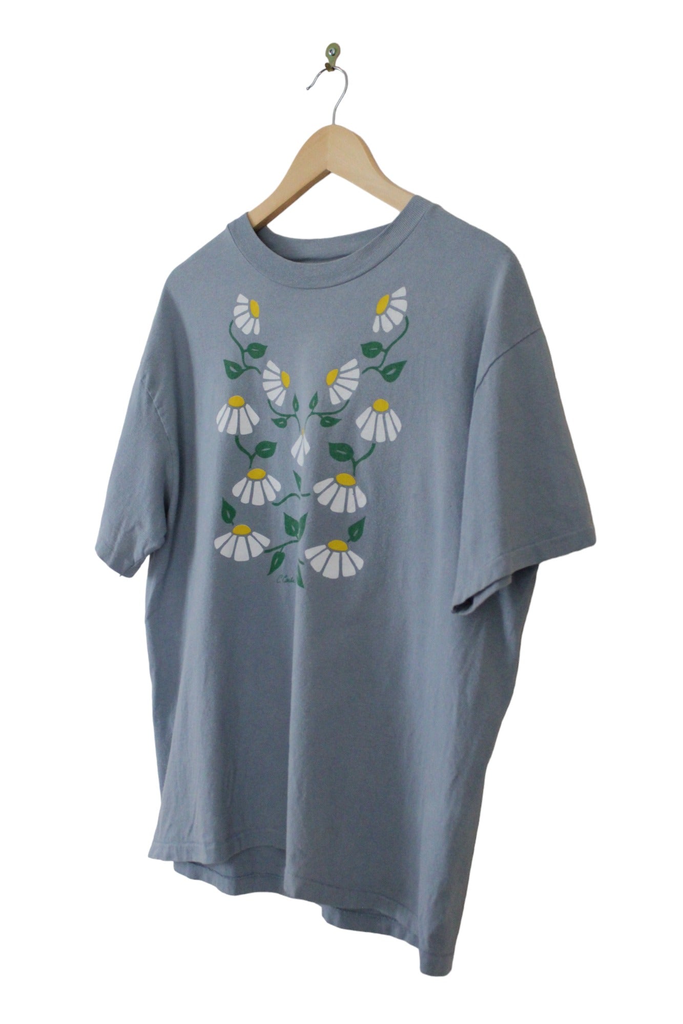 Vintage 1996 Sunflower Print T-Shirt (L)