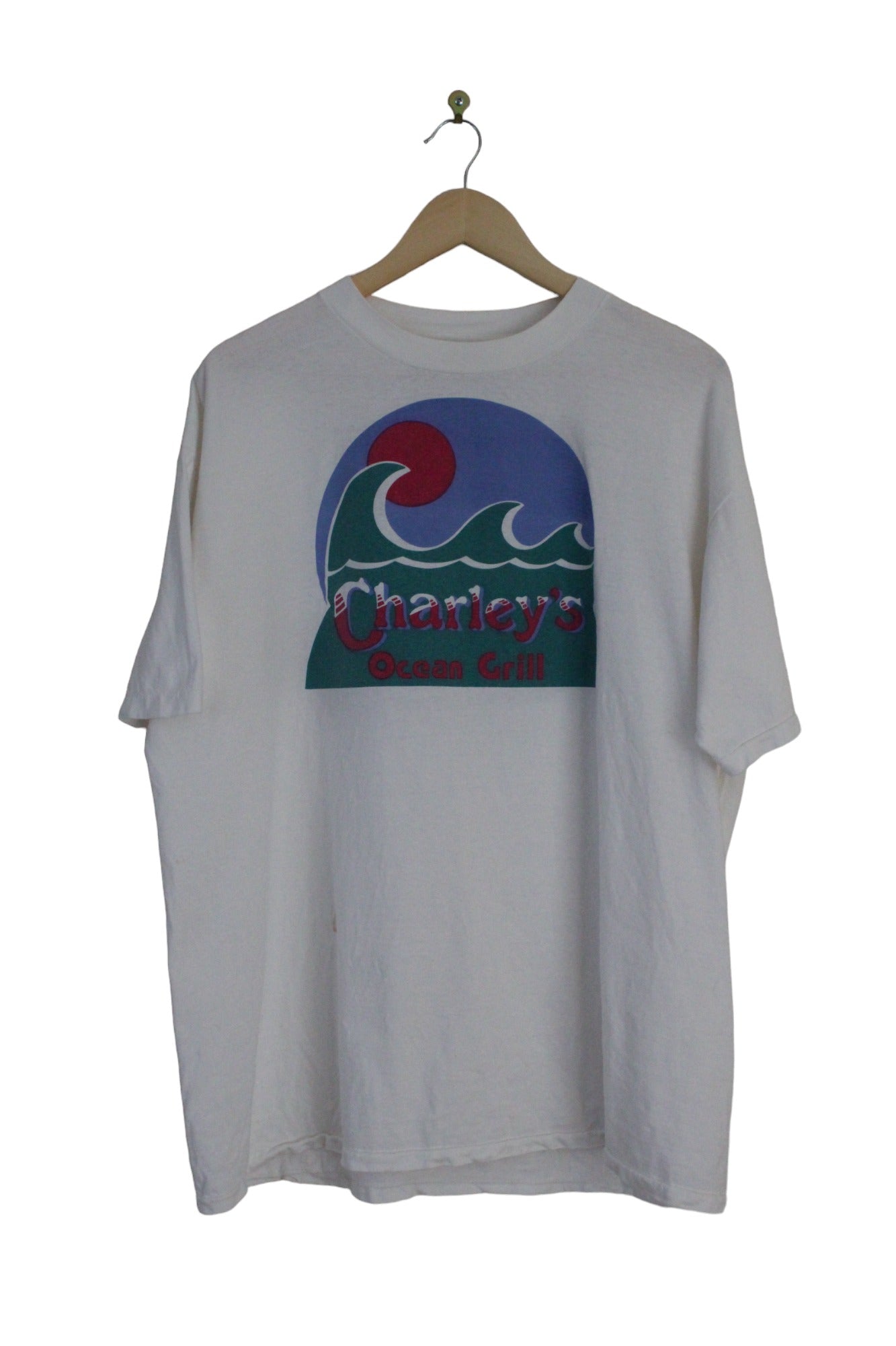 Vintage 90s Charley's Ocean Grill Chilli Cook-Off T-Shirt (XL)