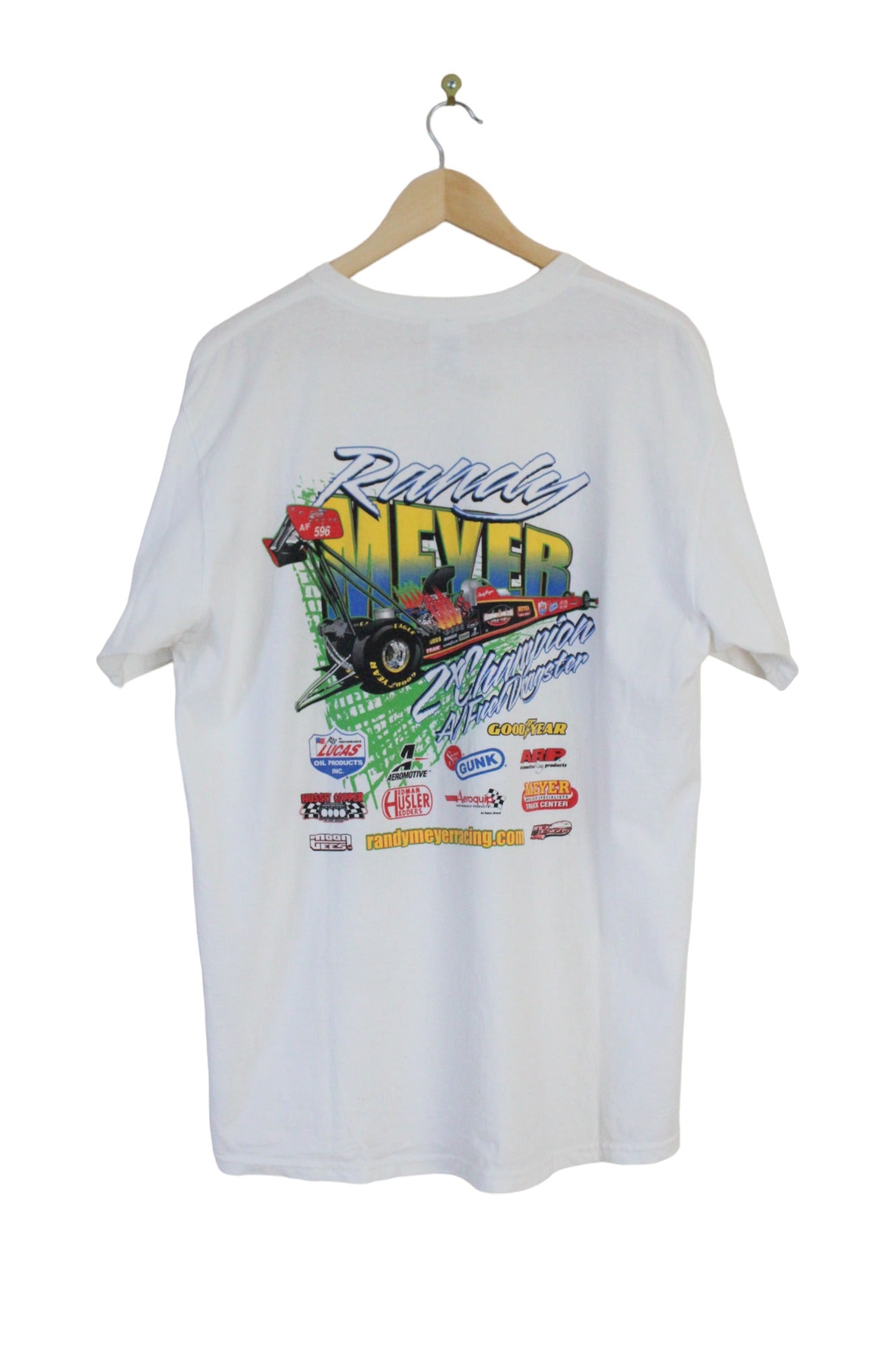 Vintage 00s Meyer Sisters Randy Meyer Racing T-Shirt (XXL)