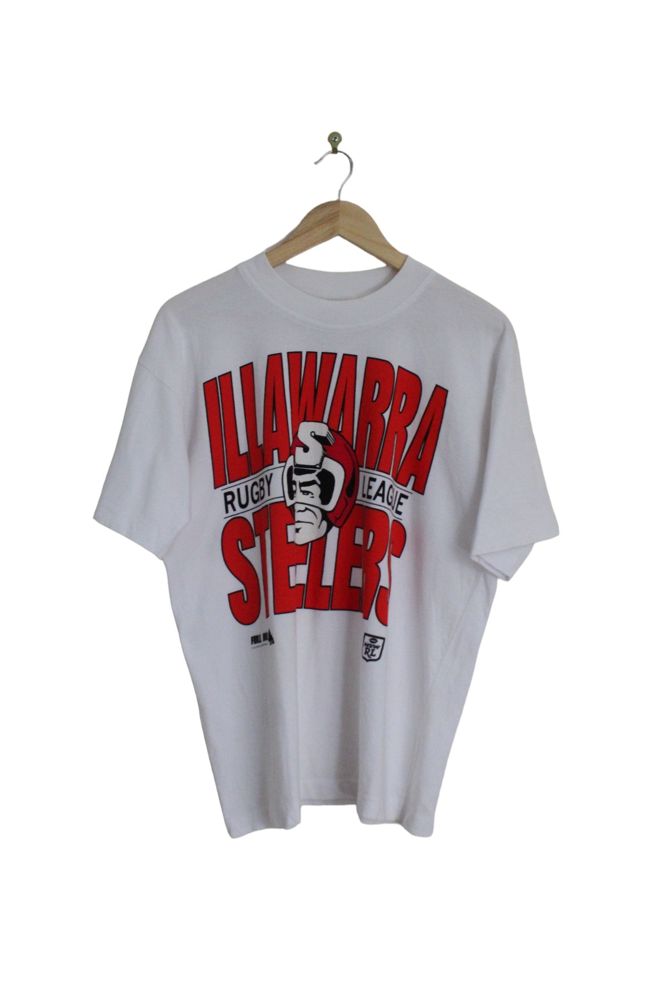 Vintage 90s Illawarra Steelers NSW Rugby League T-Shirt (XXL)