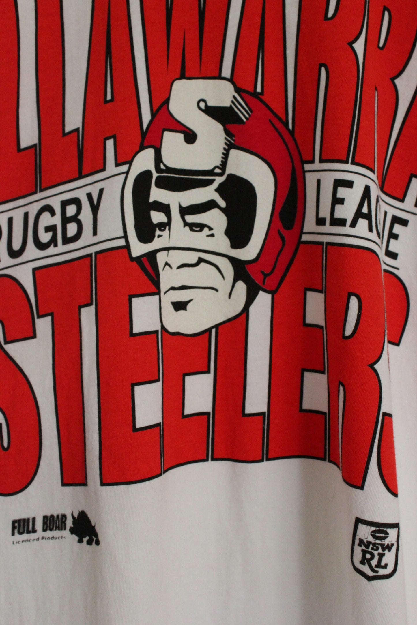 Vintage 90s Illawarra Steelers NSW Rugby League T-Shirt (XXL)