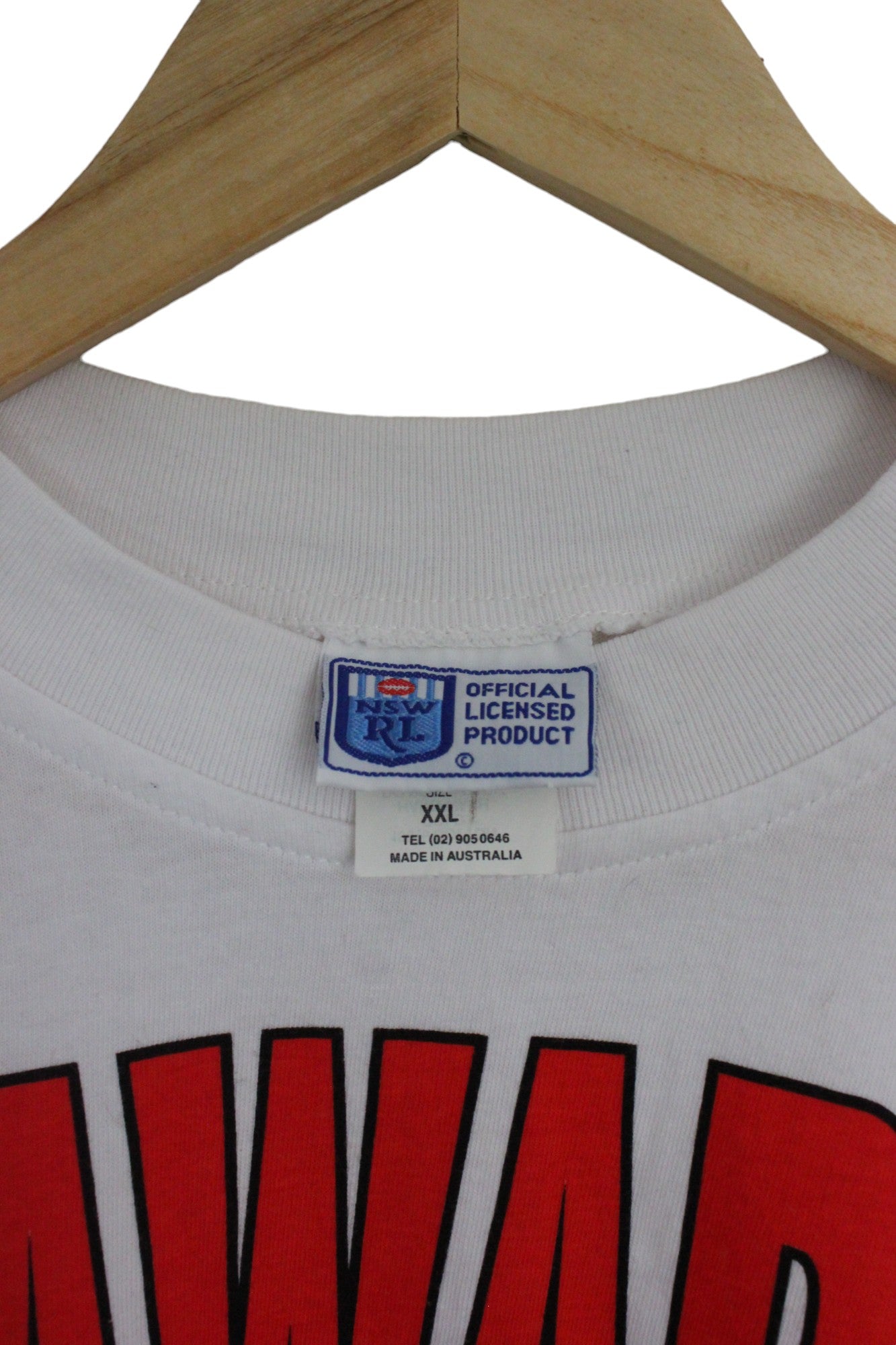 Vintage 90s Illawarra Steelers NSW Rugby League T-Shirt (XXL)