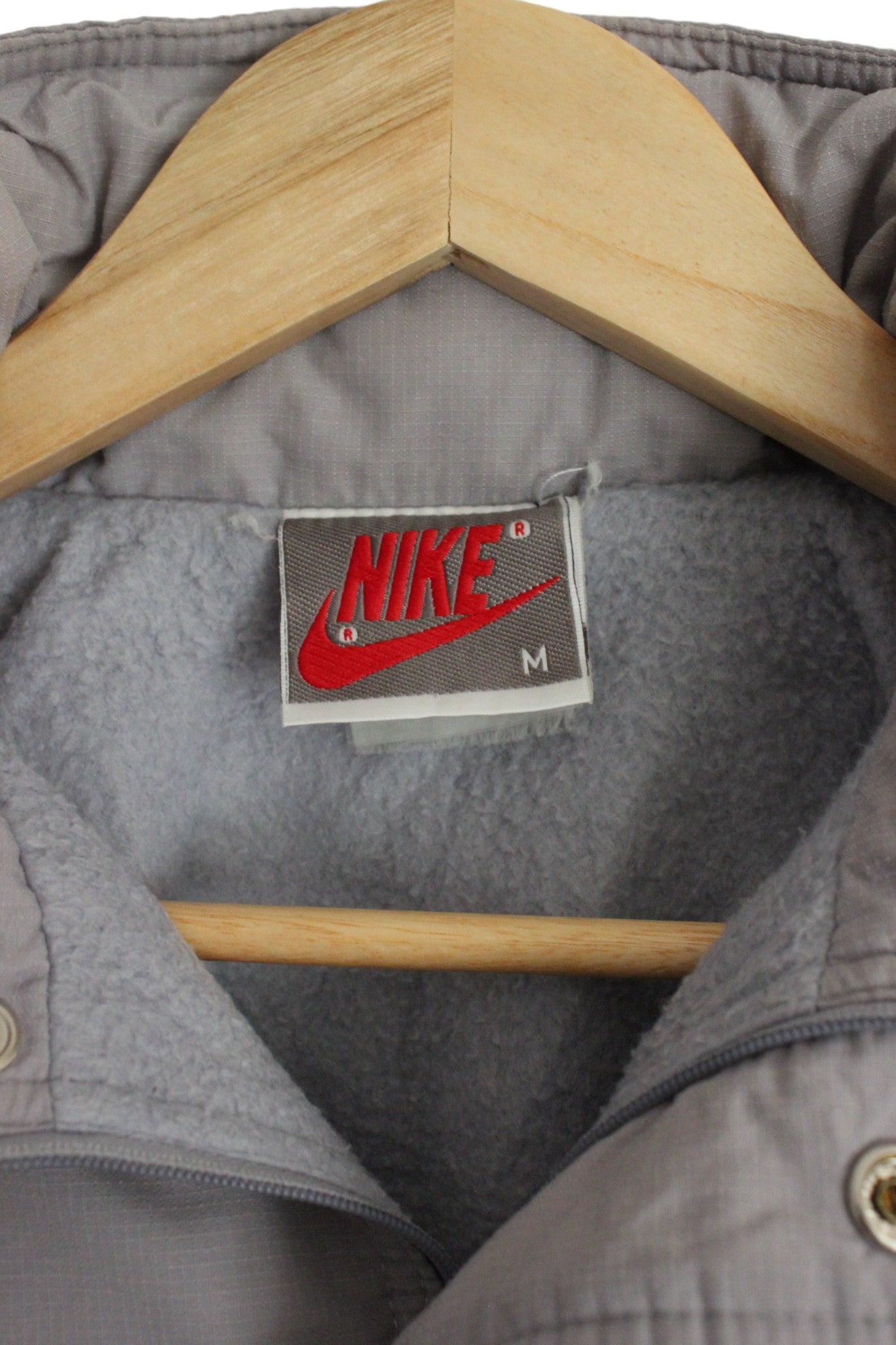 Vintage 80s Nike Fleece Bomber Jacket (M)