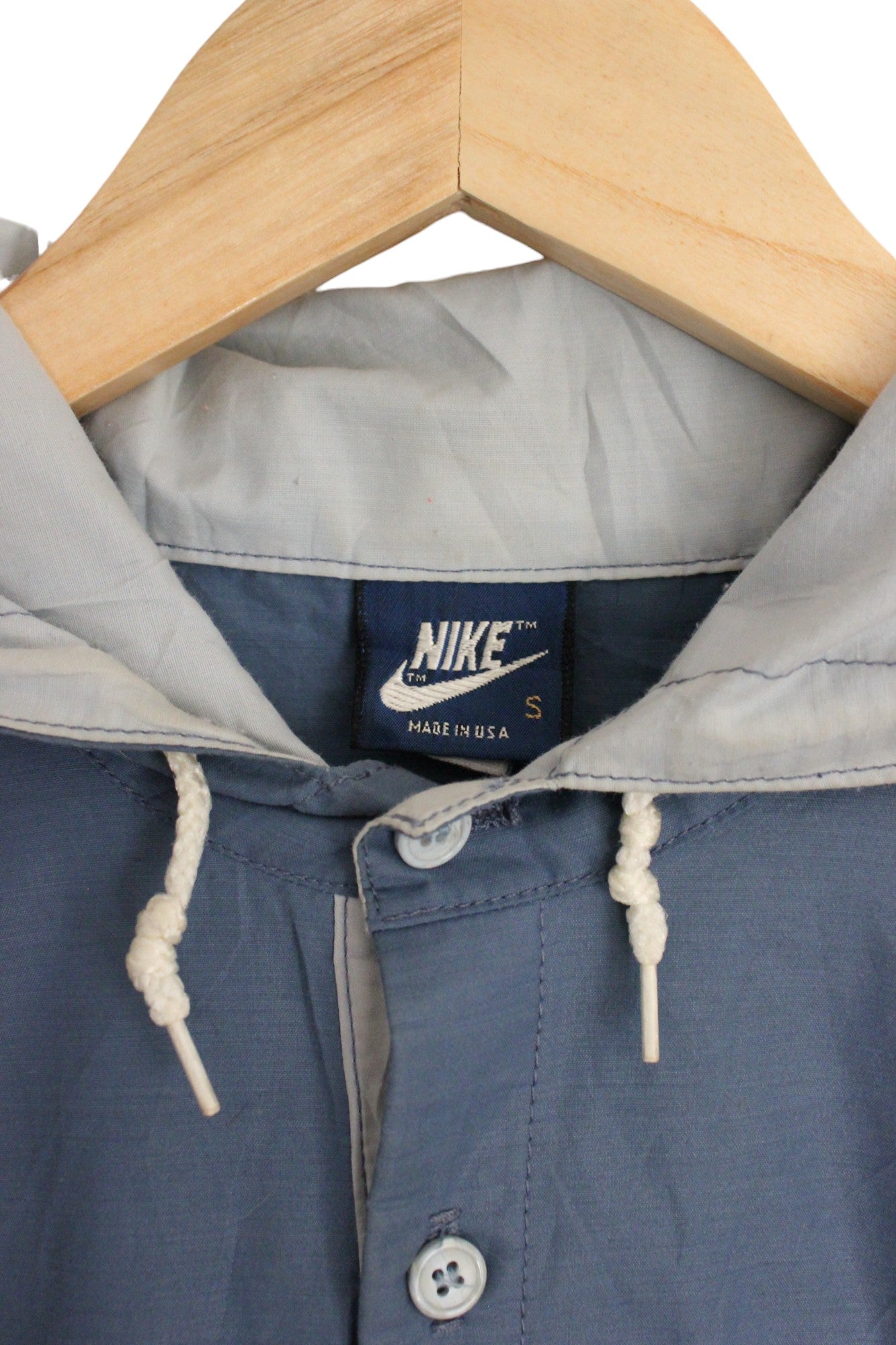 Vintage 80s Nike Hooded Pullover (S)