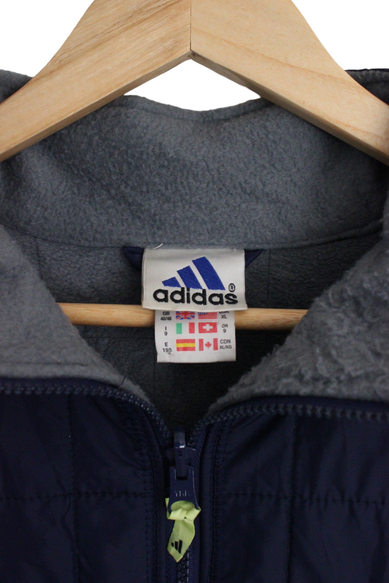 Vintage 90s Adidas Equipment Fleece Parka (XL)