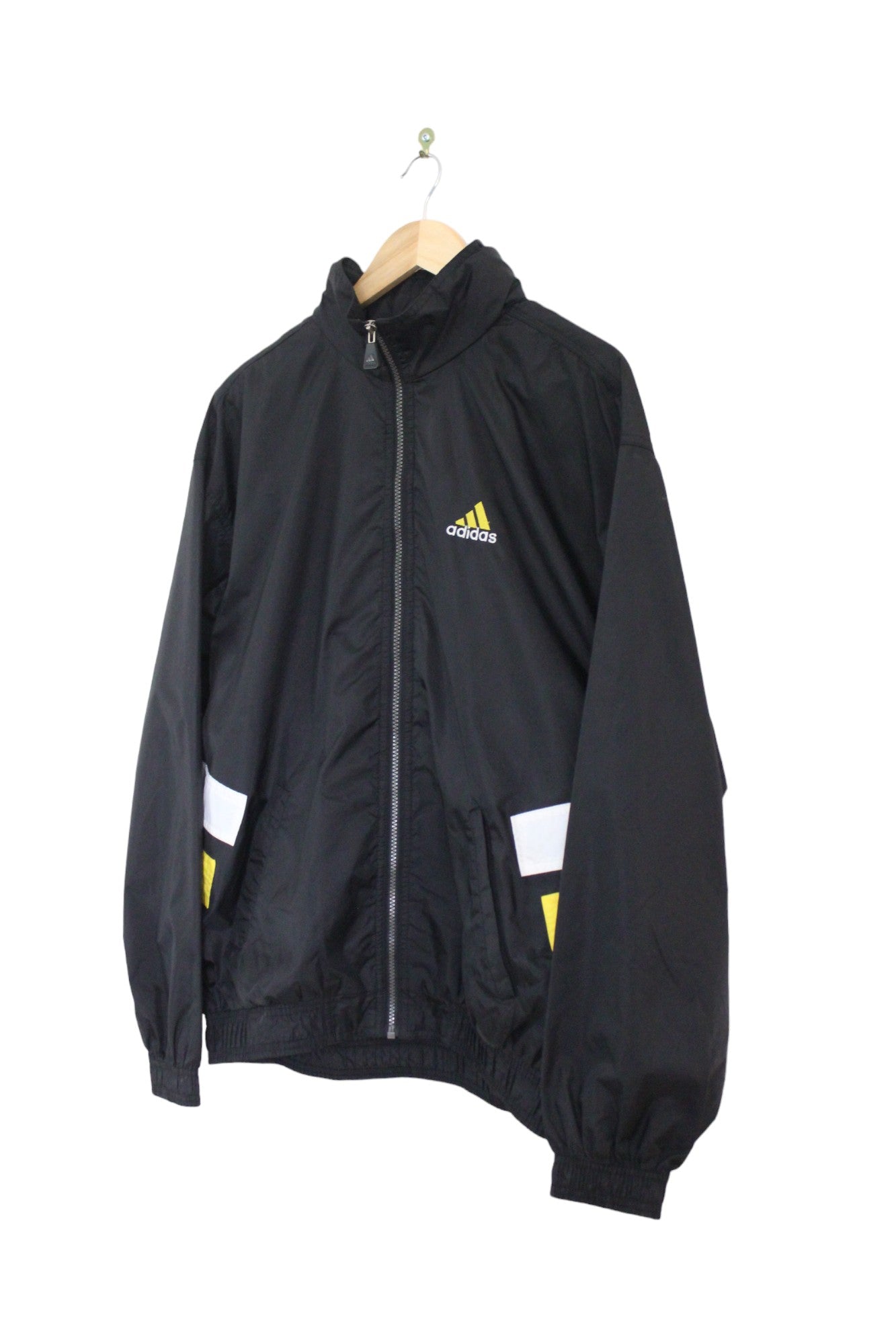 Vintage 90s Adidas Striped Windbreaker (M)