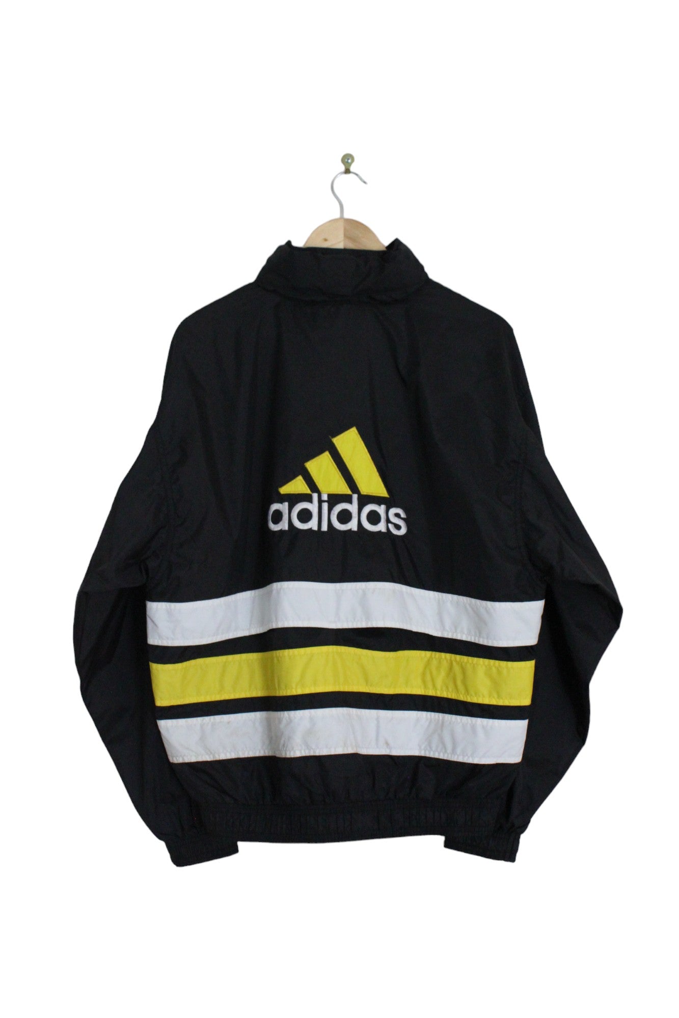 Vintage 90s Adidas Striped Windbreaker (M)