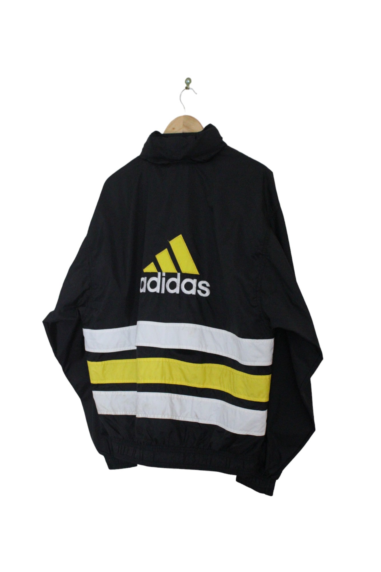 Vintage 90s Adidas Striped Windbreaker (M)