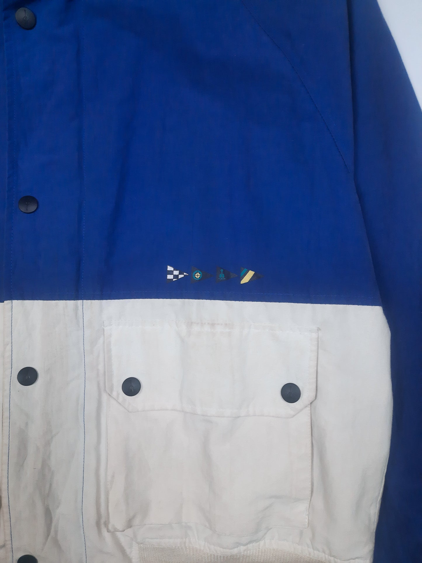 Vintage 90s Nautica Colour Blocked Sailing Jacket (L)