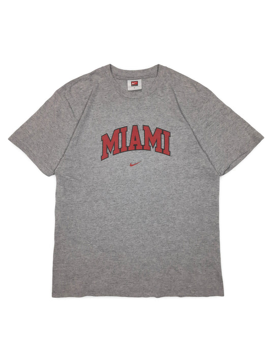 Vintage 00s Team Nike Miami Centre Swoosh T-Shirt (S)