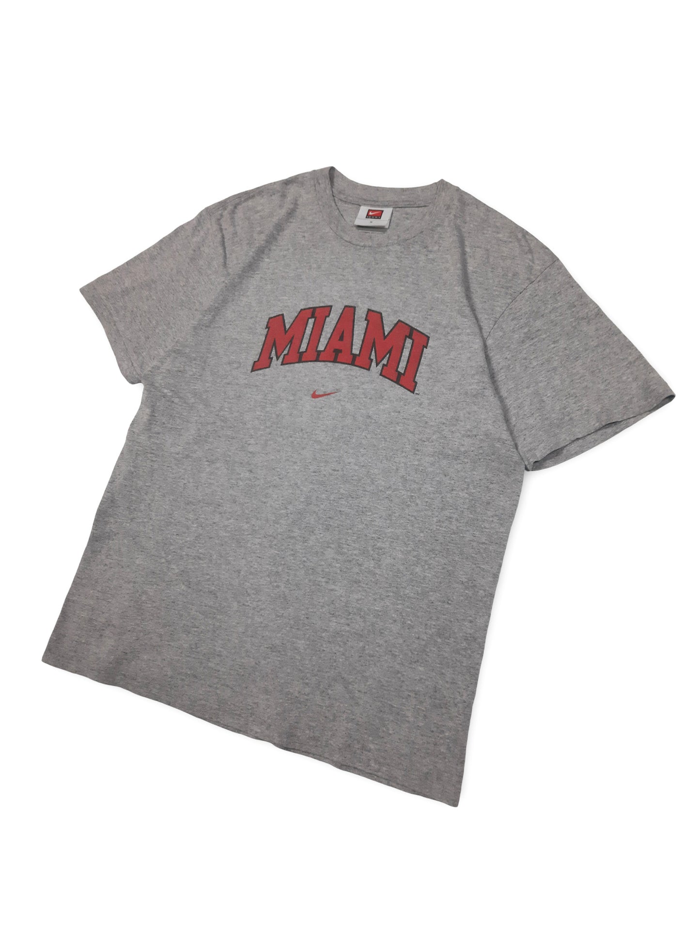 Vintage 00s Team Nike Miami Centre Swoosh T-Shirt (S)