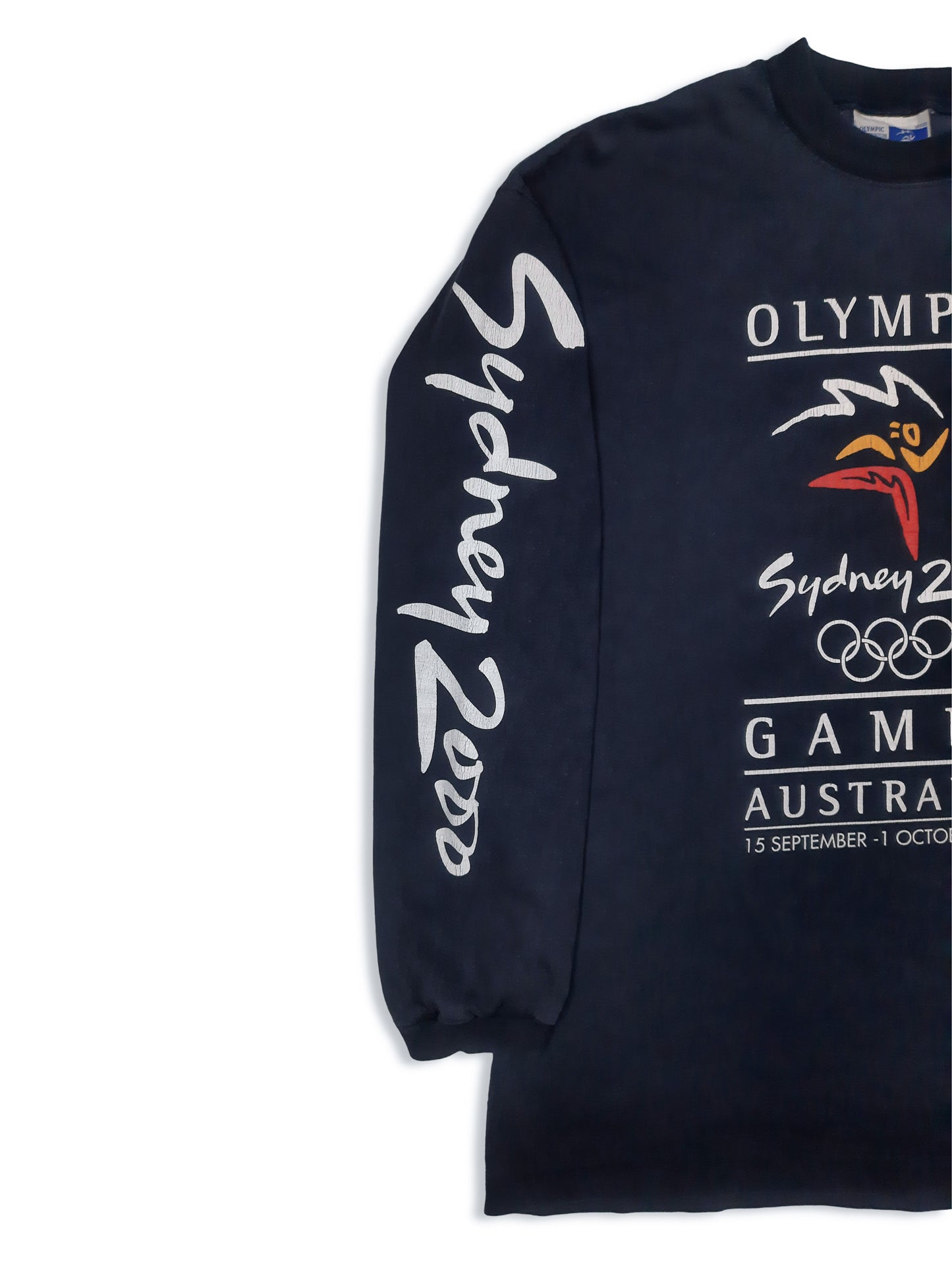 Vintage 2000 Bonds Sydney Olympic Games 'Olympic Millennium Collection' Long Sleeve T-Shirt (M)