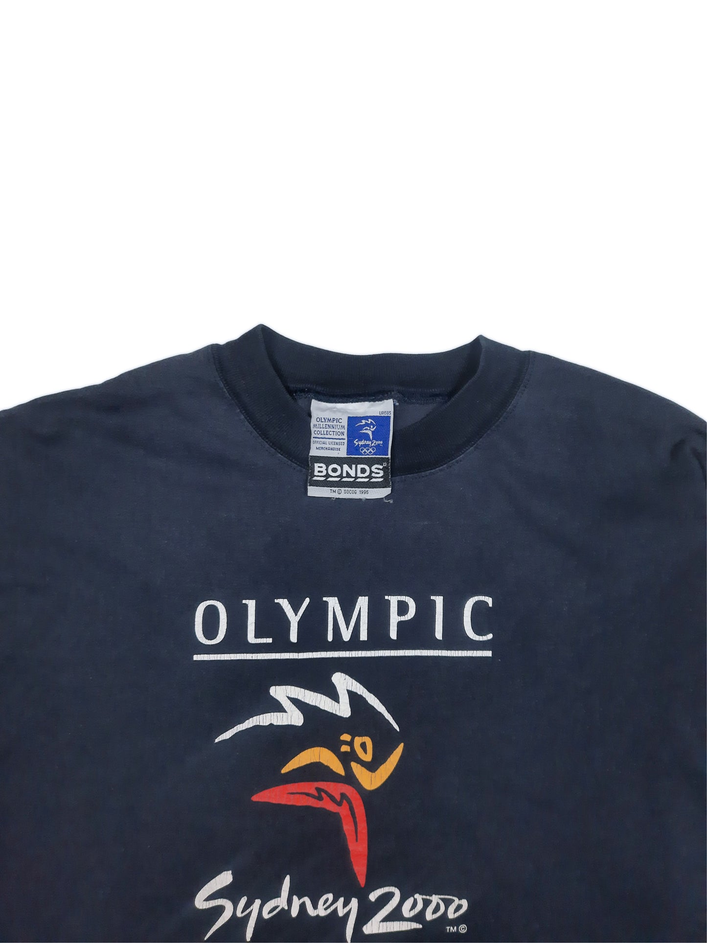 Vintage 2000 Bonds Sydney Olympic Games 'Olympic Millennium Collection' Long Sleeve T-Shirt (M)