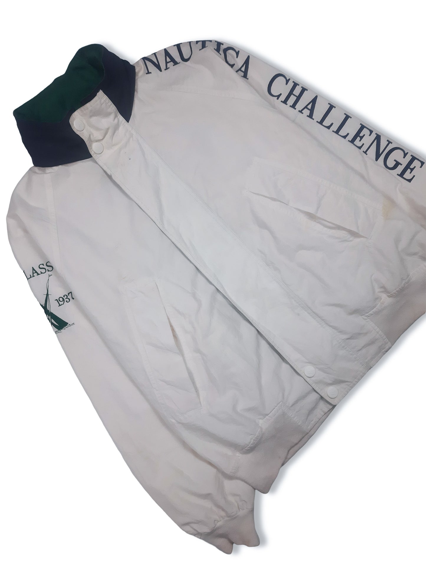 Vintage 90s Nautica Challenge J-Class Sailing Jacket (2XL)